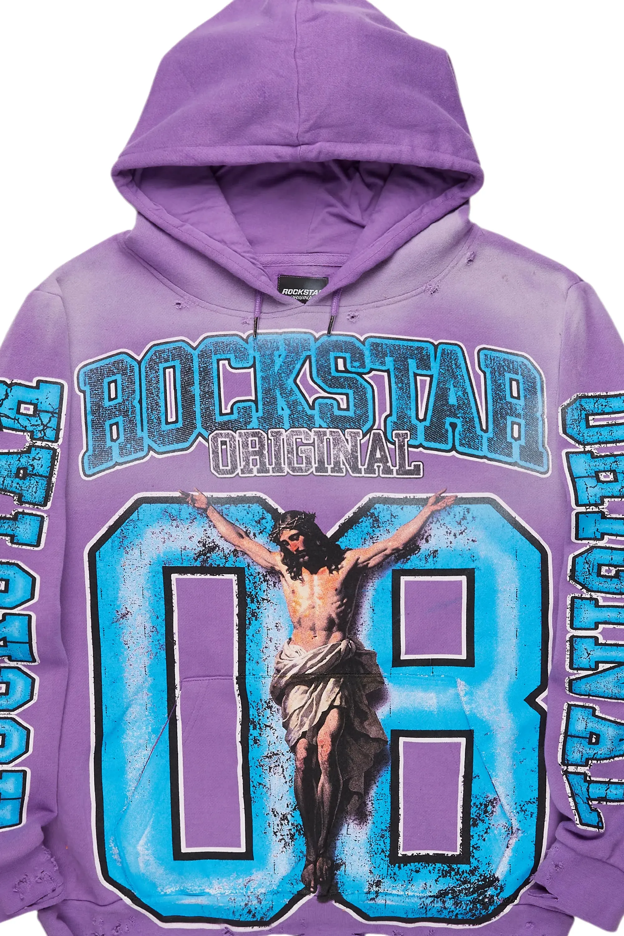 Tariqa Purple Oversized Hoodie sold by Rockstar Original product image thumbnail 2
