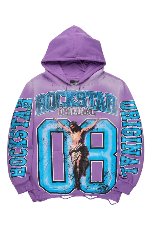 Tariqa Purple Oversized Hoodie sold by Rockstar Original
