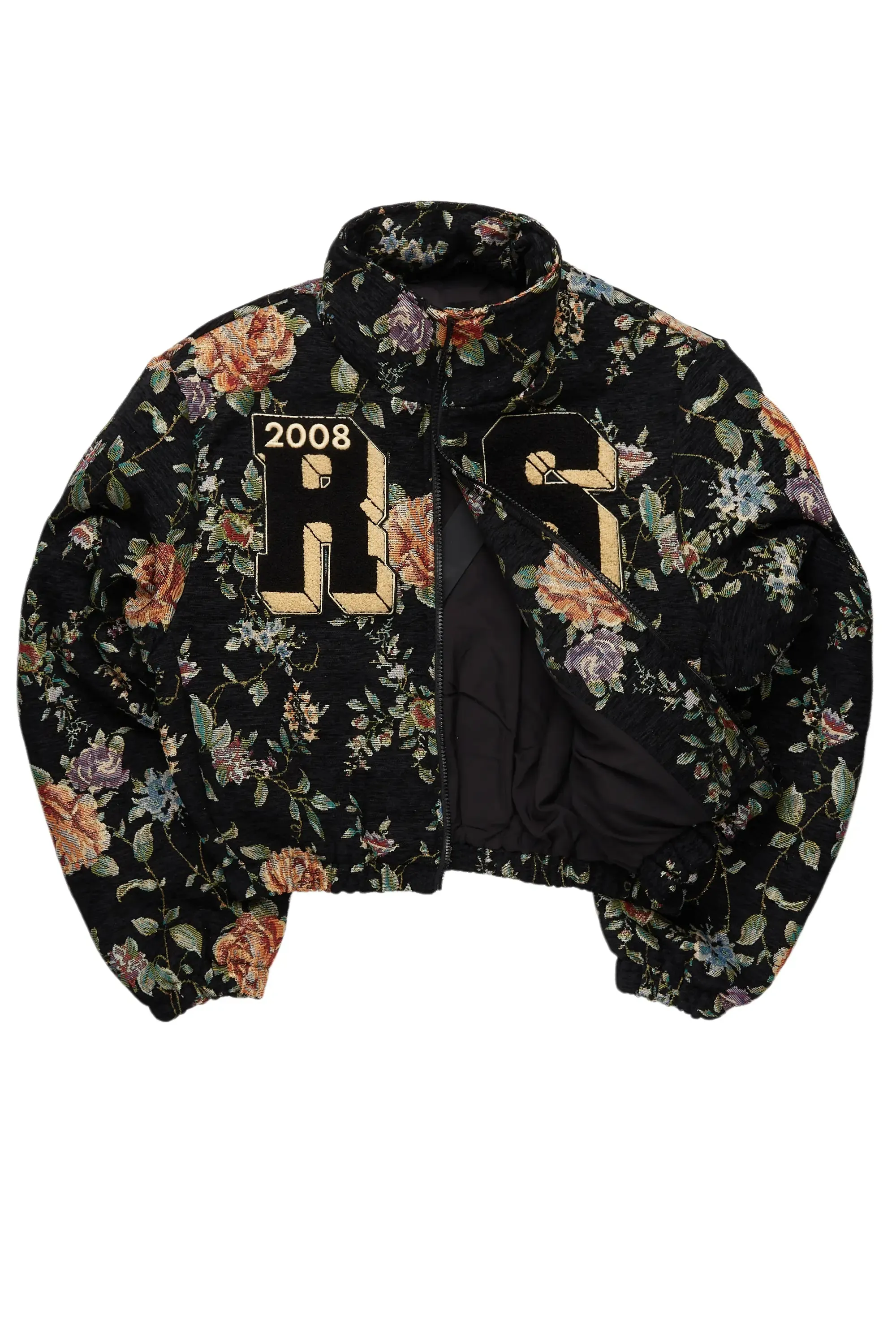 Marionna Black Tapestry Puffer Jacket sold by Rockstar Original product image thumbnail 2