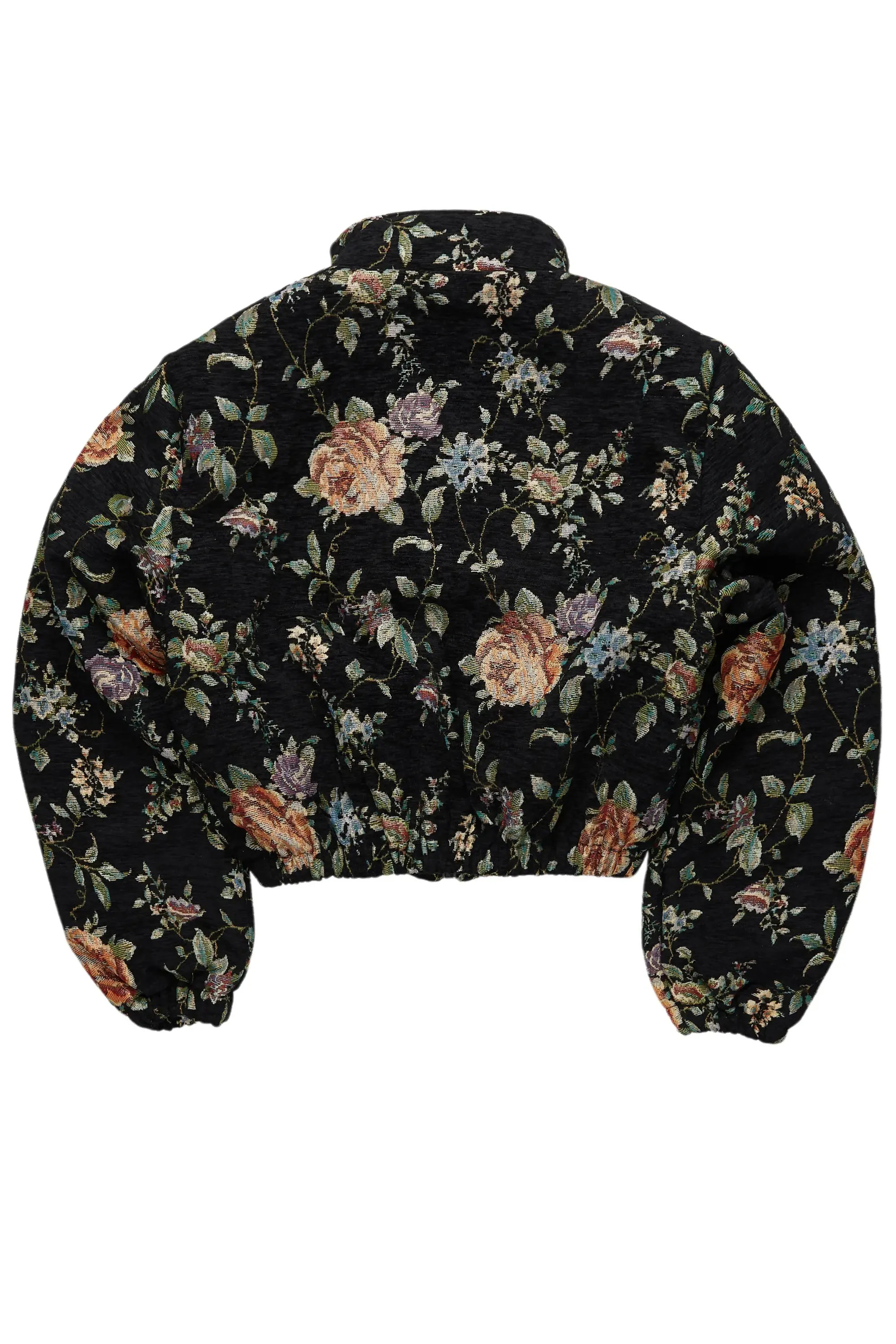Marionna Black Tapestry Puffer Jacket sold by Rockstar Original product image thumbnail 4