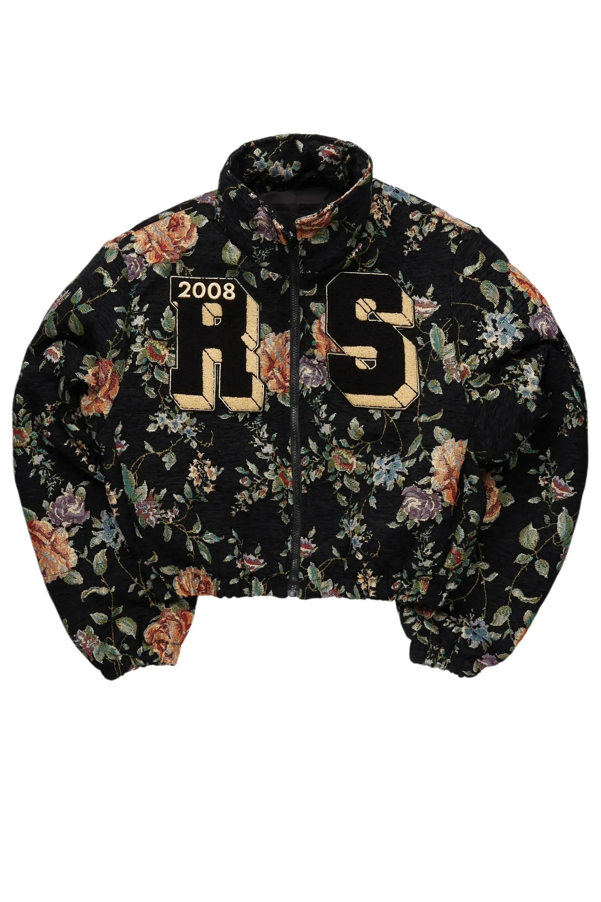Marionna Black Tapestry Puffer Jacket sold by Rockstar Original