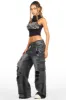 Mileah Black Baggy Cargo Jean sold by Rockstar Original