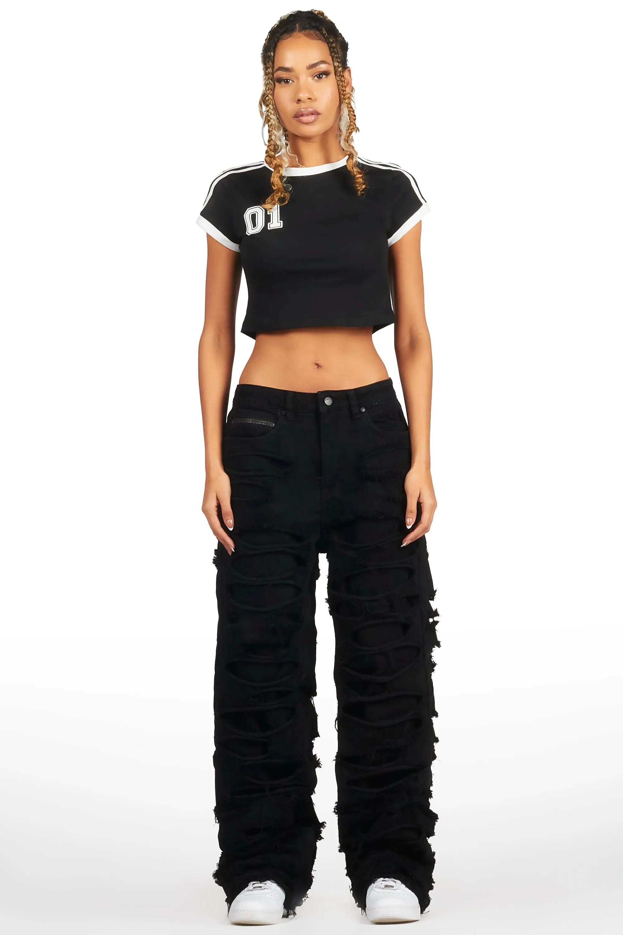 Luisa Black Baggy Jean sold by Rockstar Original product image thumbnail 3