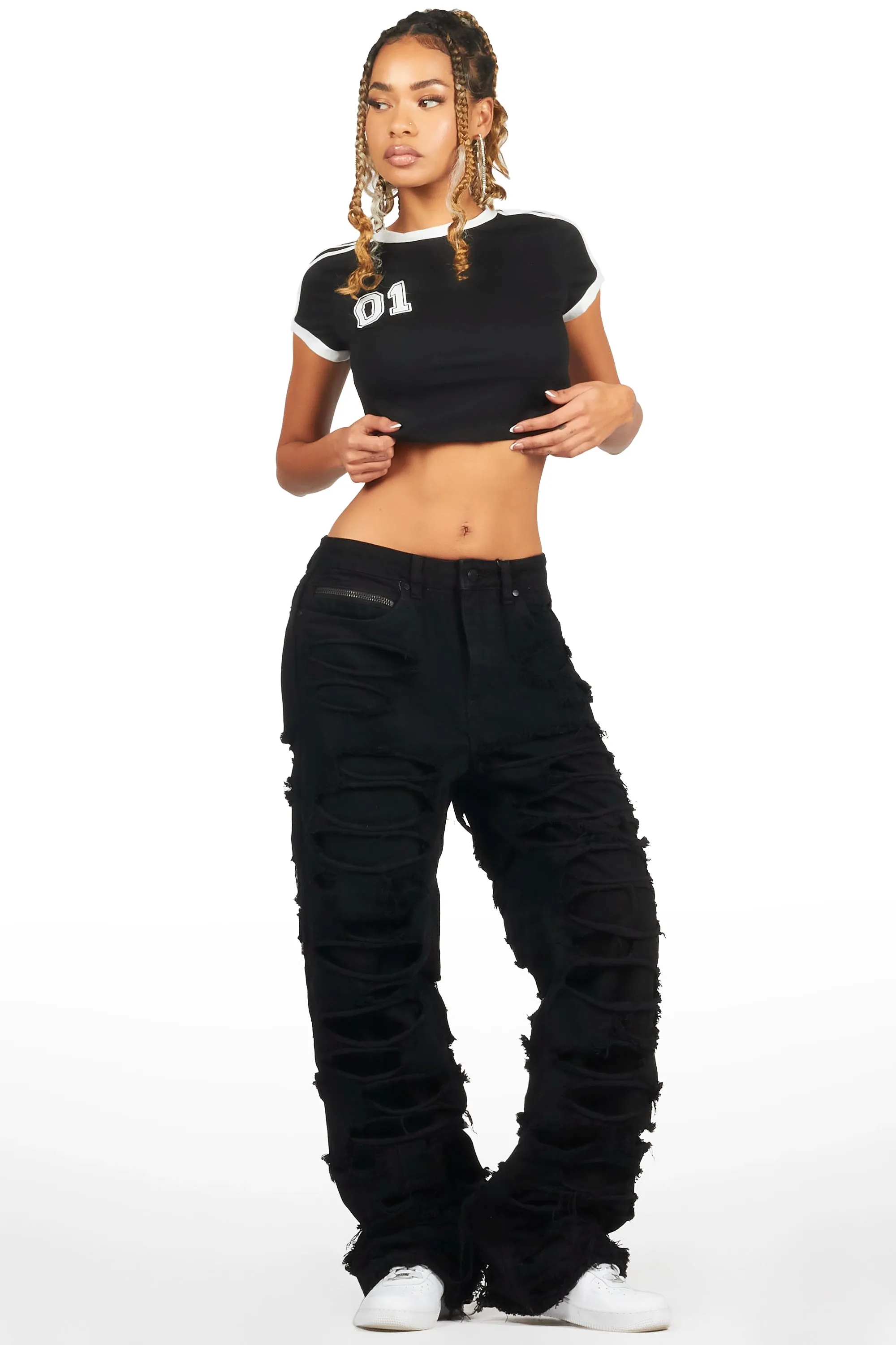 Luisa Black Baggy Jean sold by Rockstar Original product image thumbnail 2