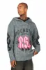 Boaz Heather Grey Graphic Mohair Hoodie sold by Rockstar Original