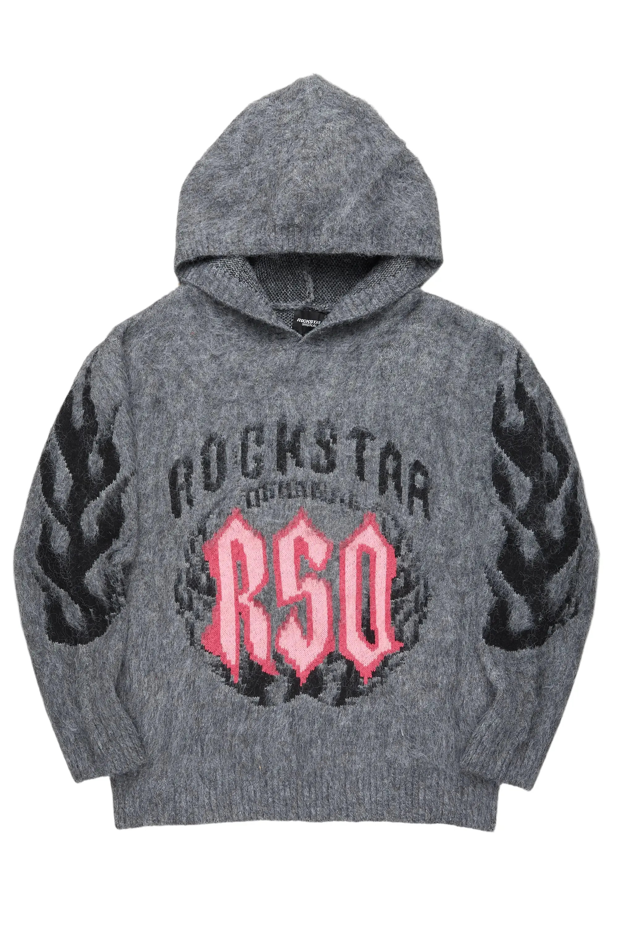 Boaz Heather Grey Graphic Hoodie sold by Rockstar Original