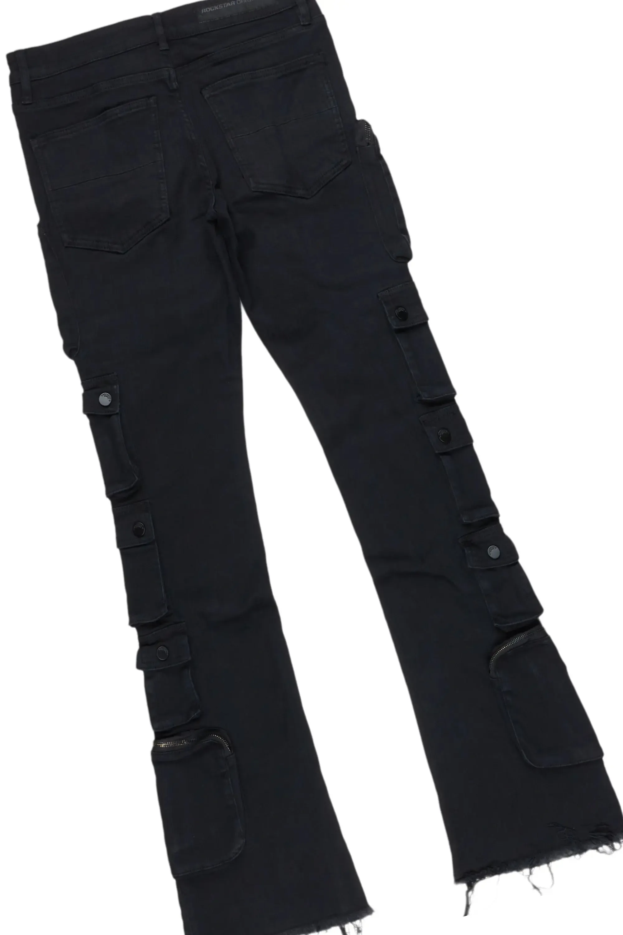 Anneso Black Hoodie/Stacked Cargo Jean Bundle sold by Rockstar Original product image thumbnail 5