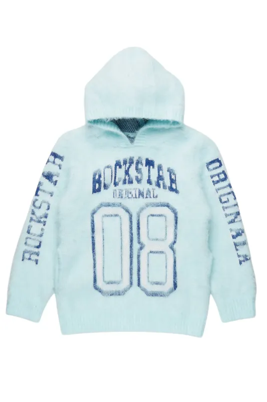 Girls Fields Light Blue Graphic Mohair Hoodie sold by Rockstar Original