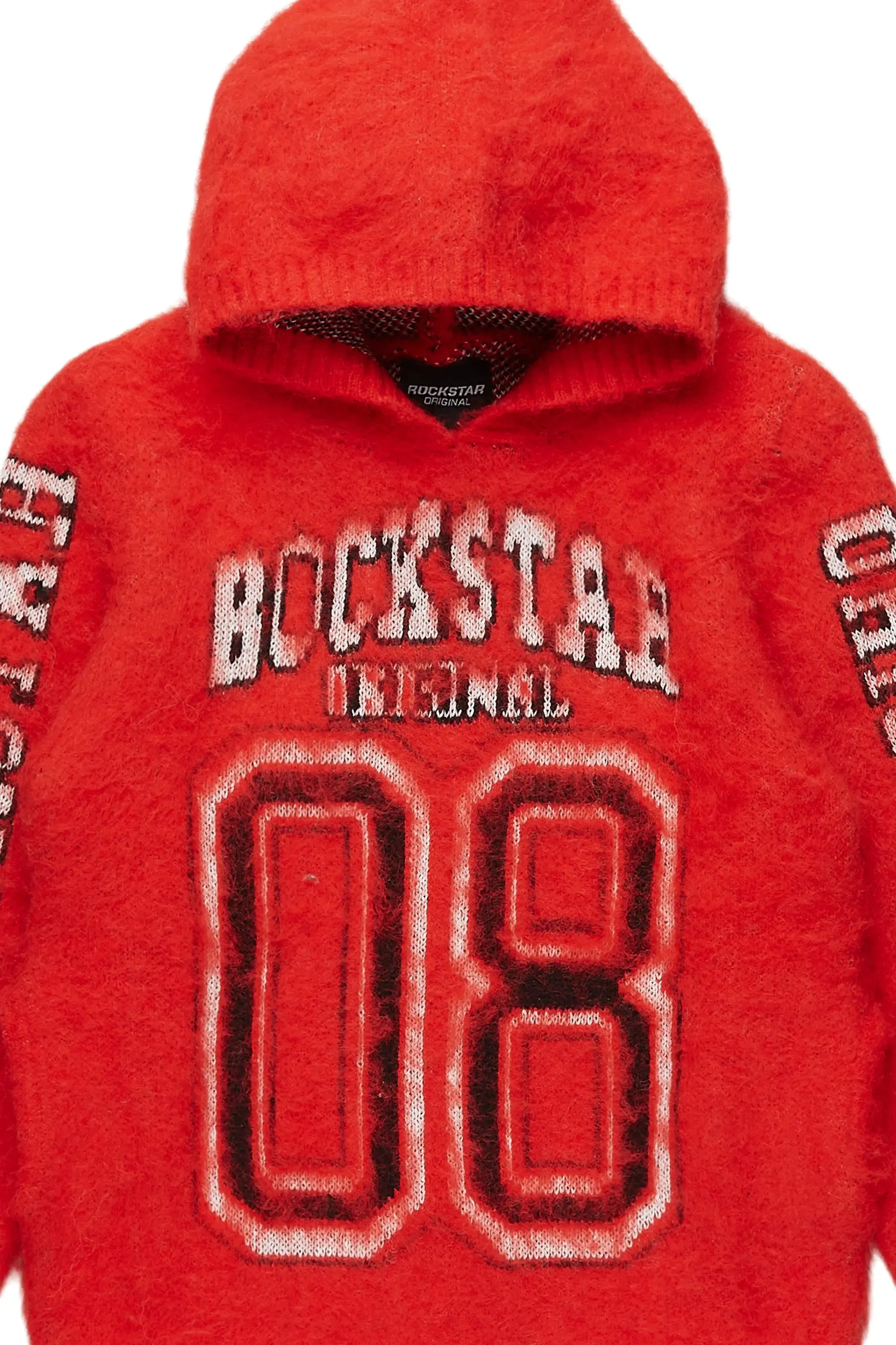 Girls Fields Red Graphic Mohair Hoodie sold by Rockstar Original product image thumbnail 2