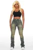 Vicky Tinted Dark Wash Rhinestone Super Stacked Jean sold by Rockstar Original