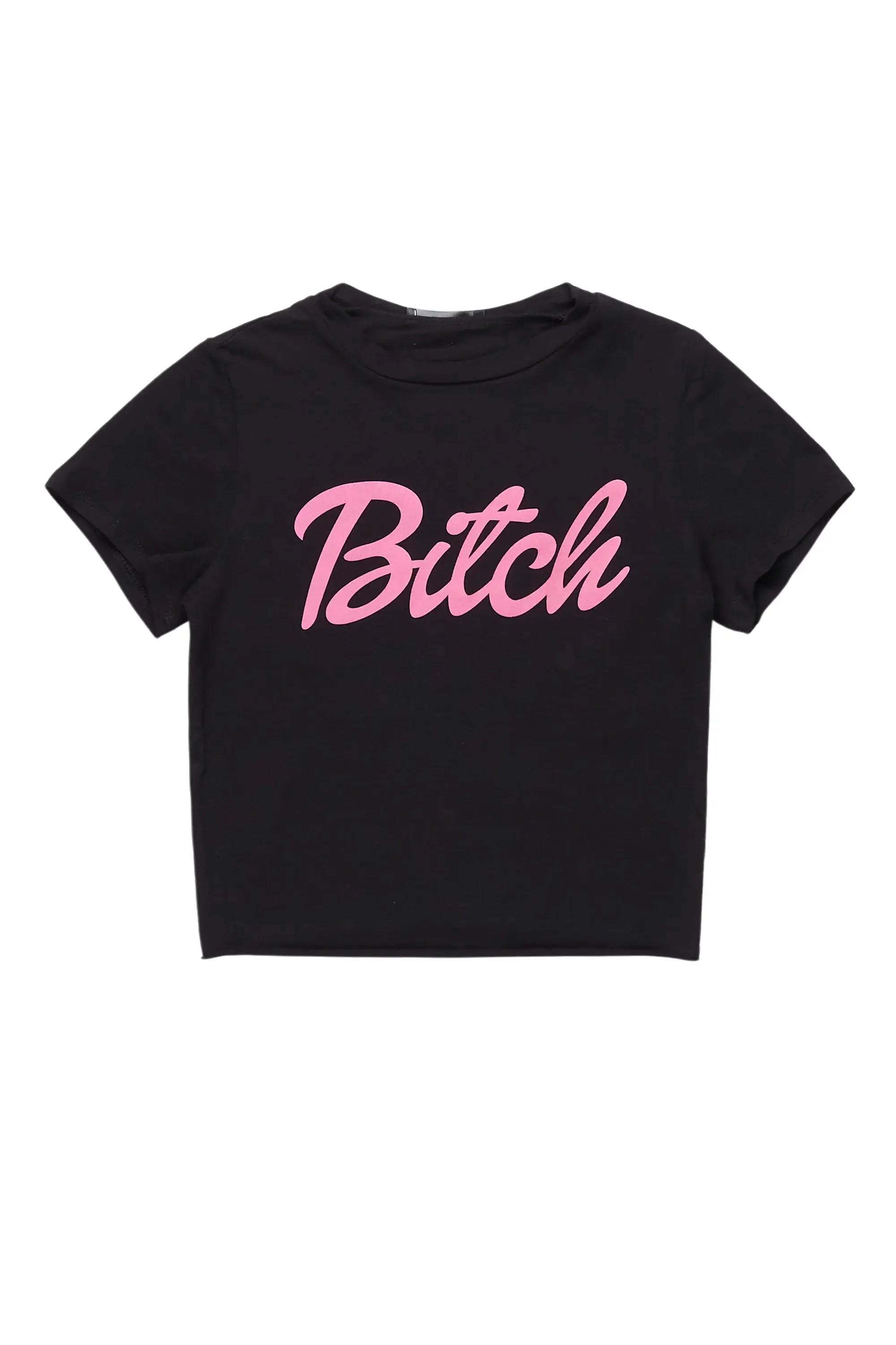 Laressa Black Crop T-Shirt sold by Rockstar Original