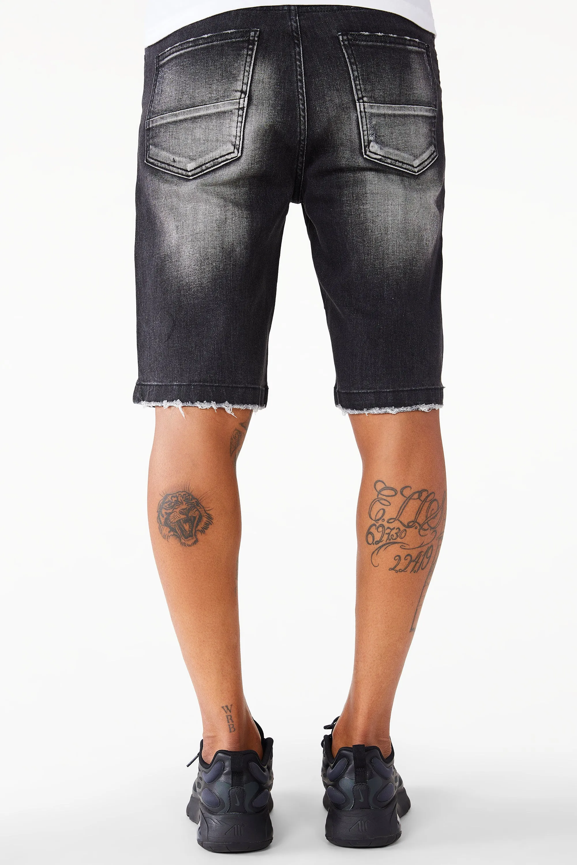 Treyton Wash Denim Short- Grey sold by Rockstar Original product image thumbnail 4
