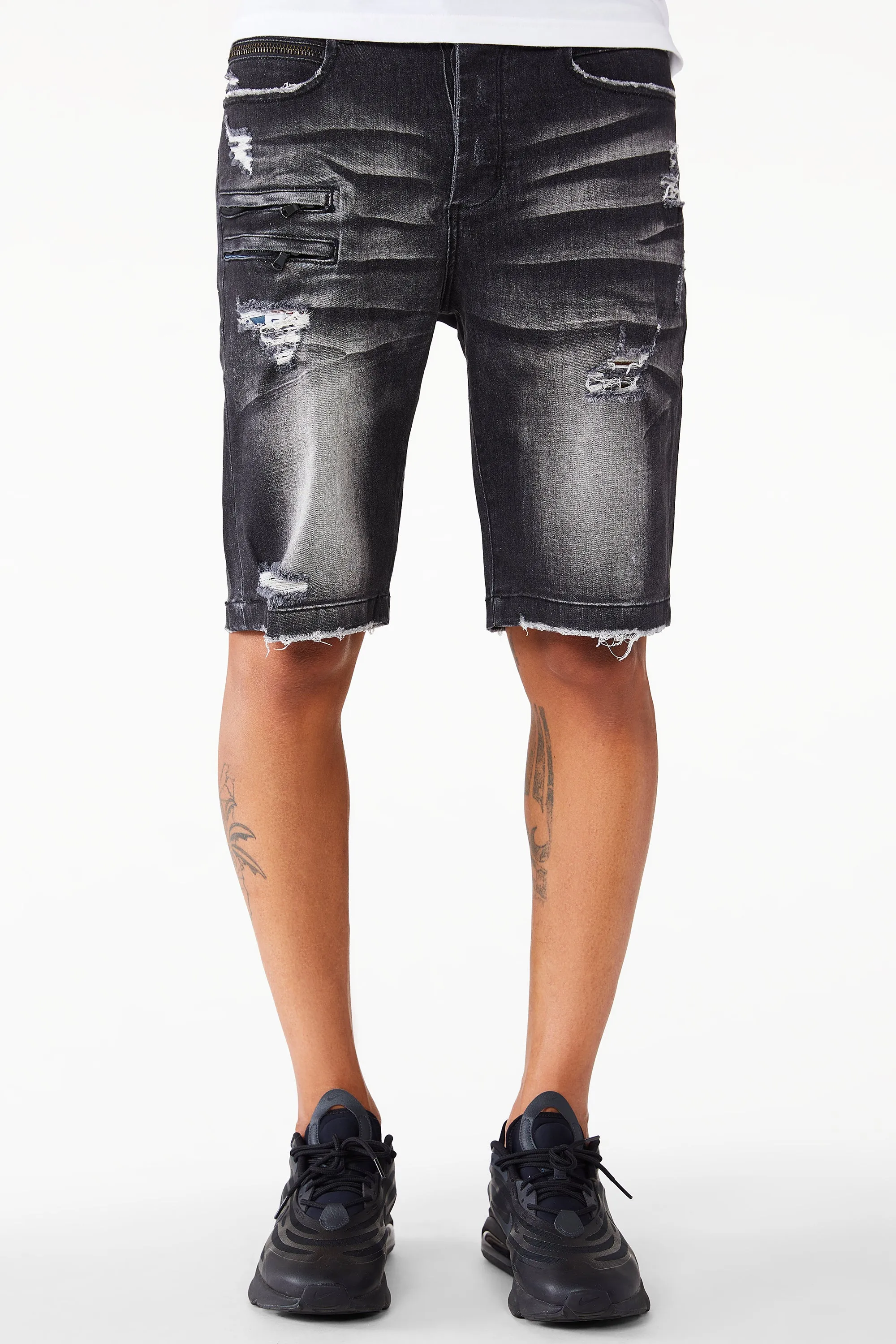Treyton Wash Denim Short- Grey sold by Rockstar Original product image thumbnail 2