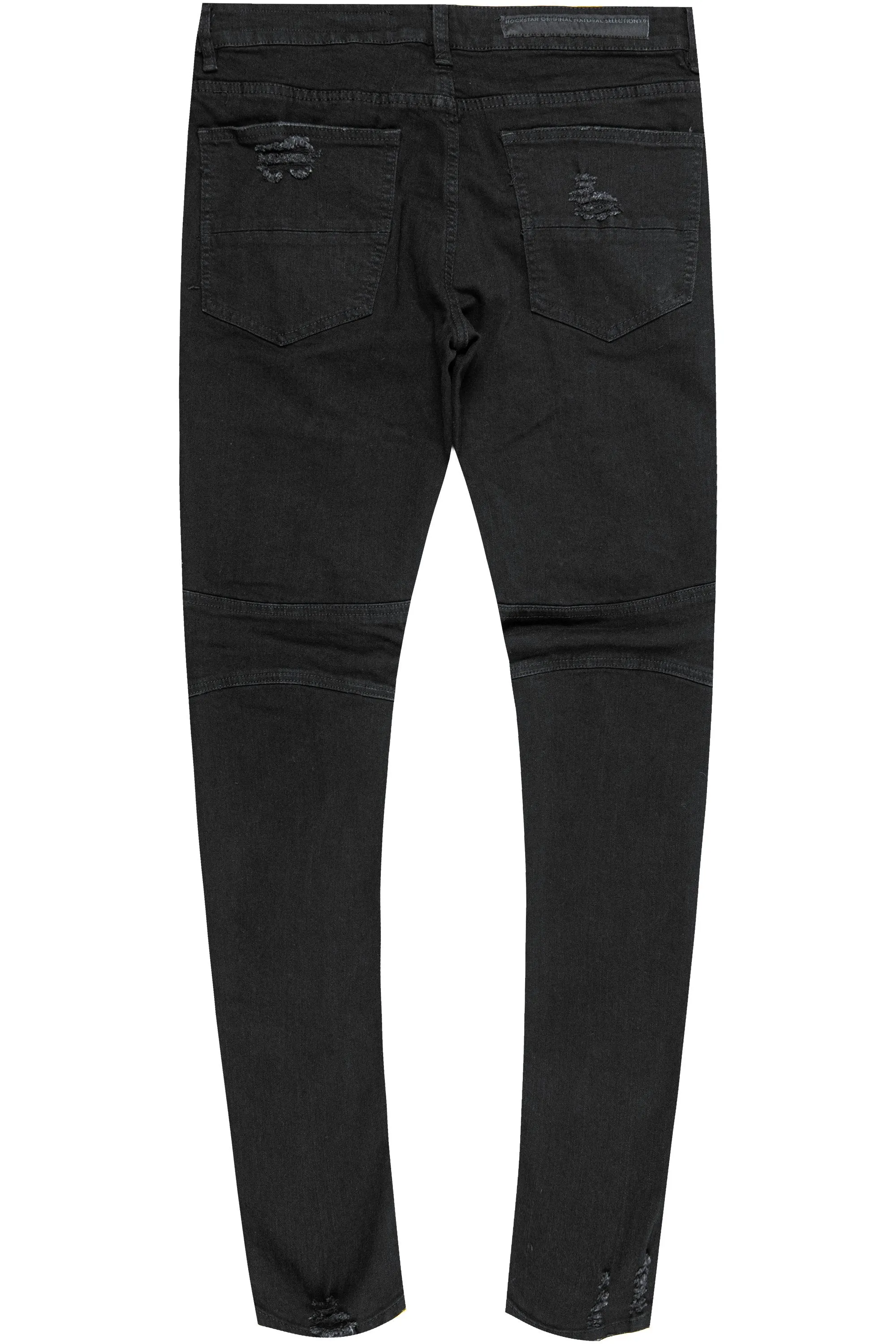 Bruce Biker Patch Jean- Blk/Red sold by Rockstar Original product image thumbnail 3