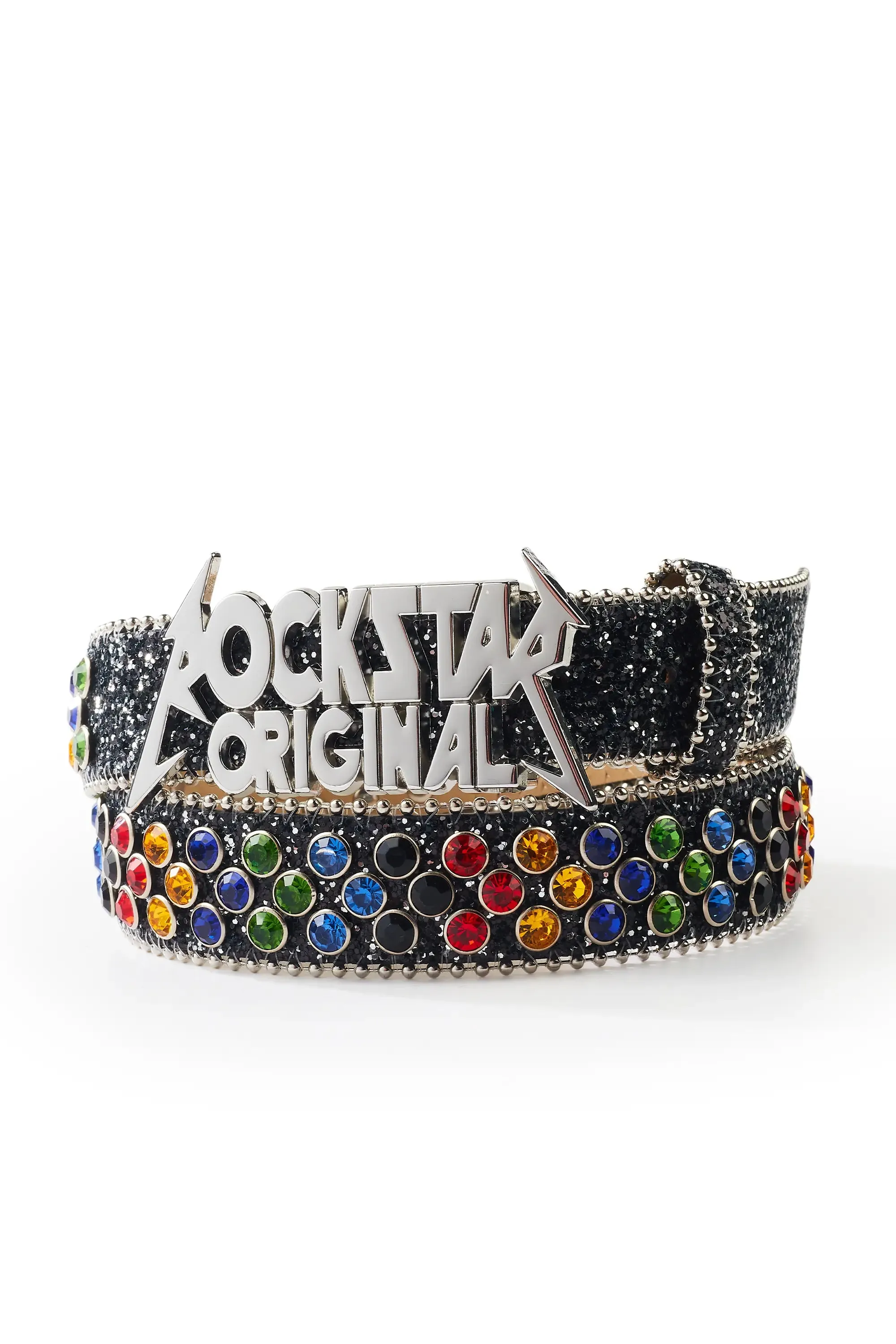 Blaze Rockstar Black/Multi Logo Belt sold by Rockstar Original