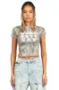 LaMeka Tree Camo Crop T-Shirt sold by Rockstar Original