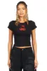 Cherrie Black Crop T-Shirt sold by Rockstar Original