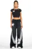 Jeanine Black Crop T-Shirt sold by Rockstar Original