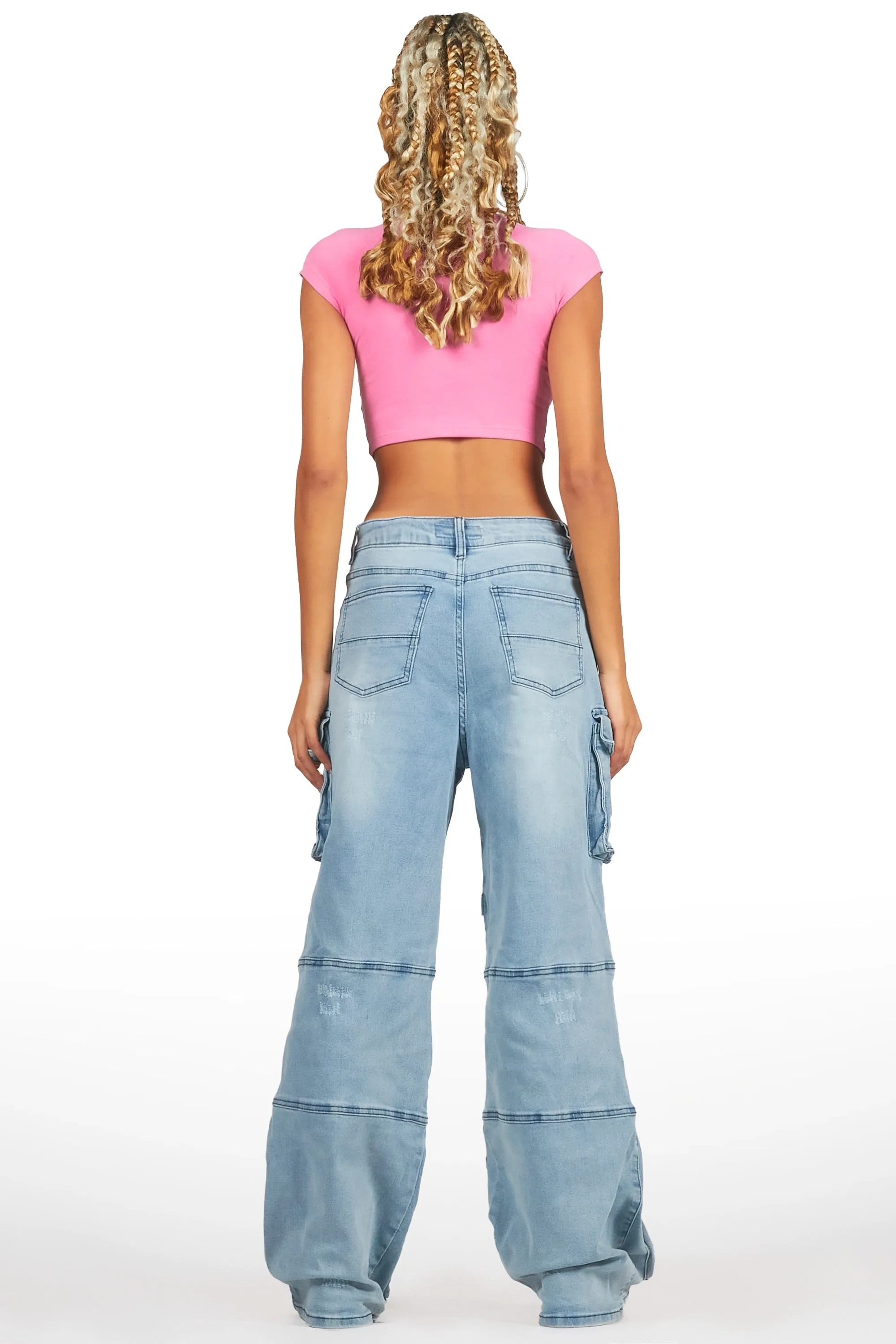 Kaisyna Hot Pink Crop T-Shirt sold by Rockstar Original product image thumbnail 4