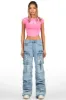 Kaisyna Hot Pink Crop T-Shirt sold by Rockstar Original