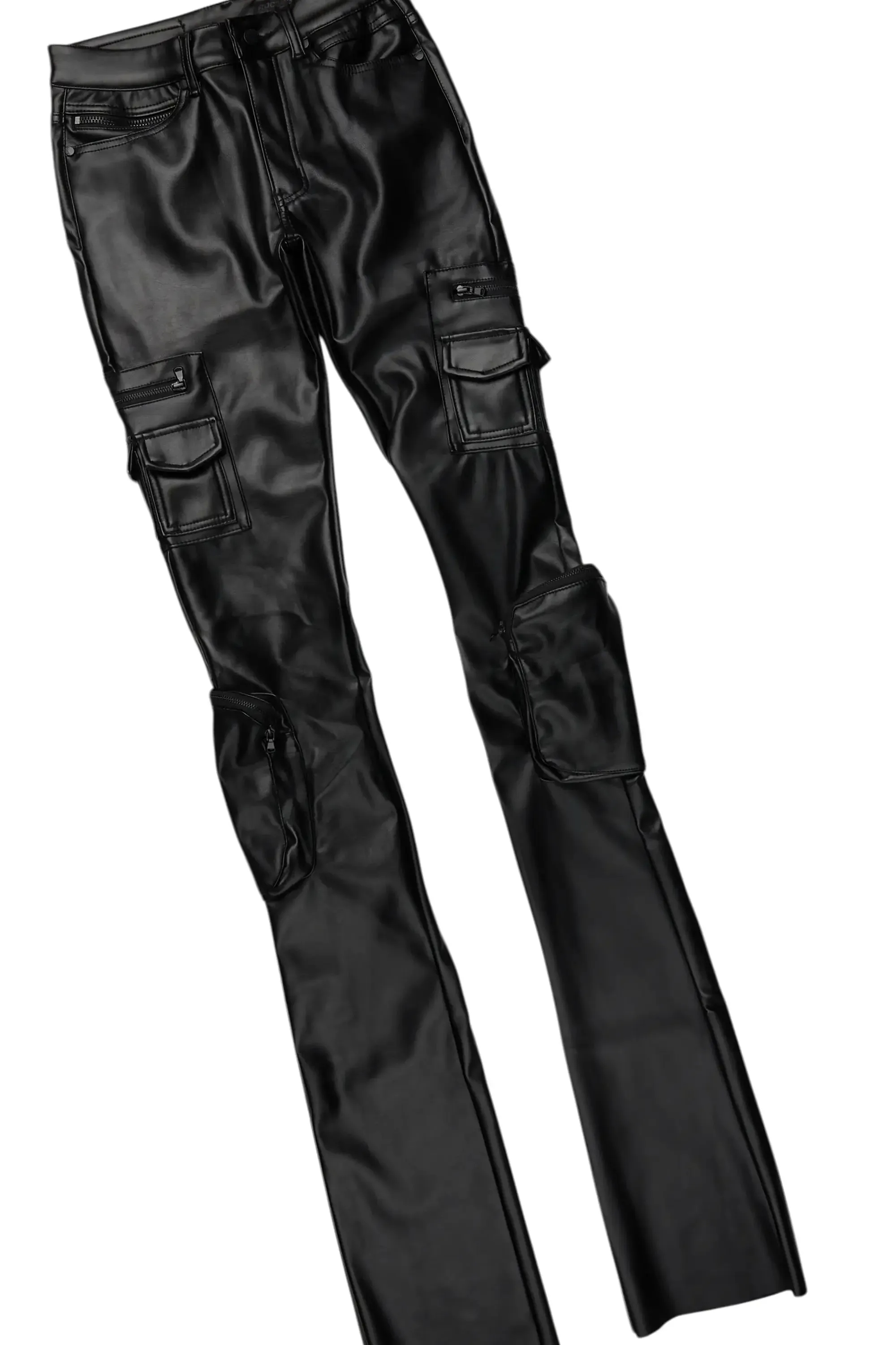 Sana Hoodie/Super Stacked Flare PU Jean Bundle sold by Rockstar Original product image thumbnail 3