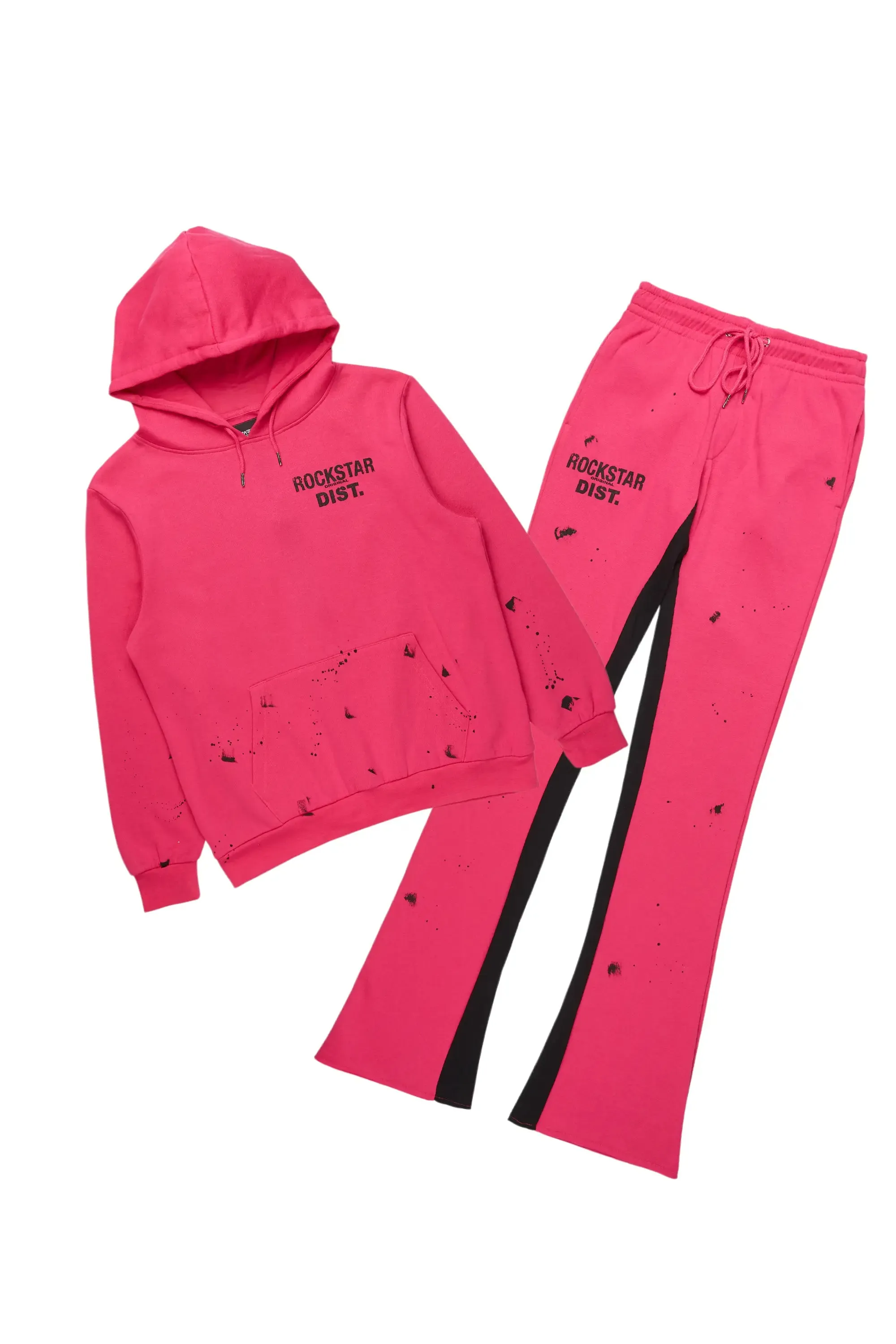 Raffer Fuchsia Hoodie Baggy Fit Pant Track Set sold by Rockstar Original
