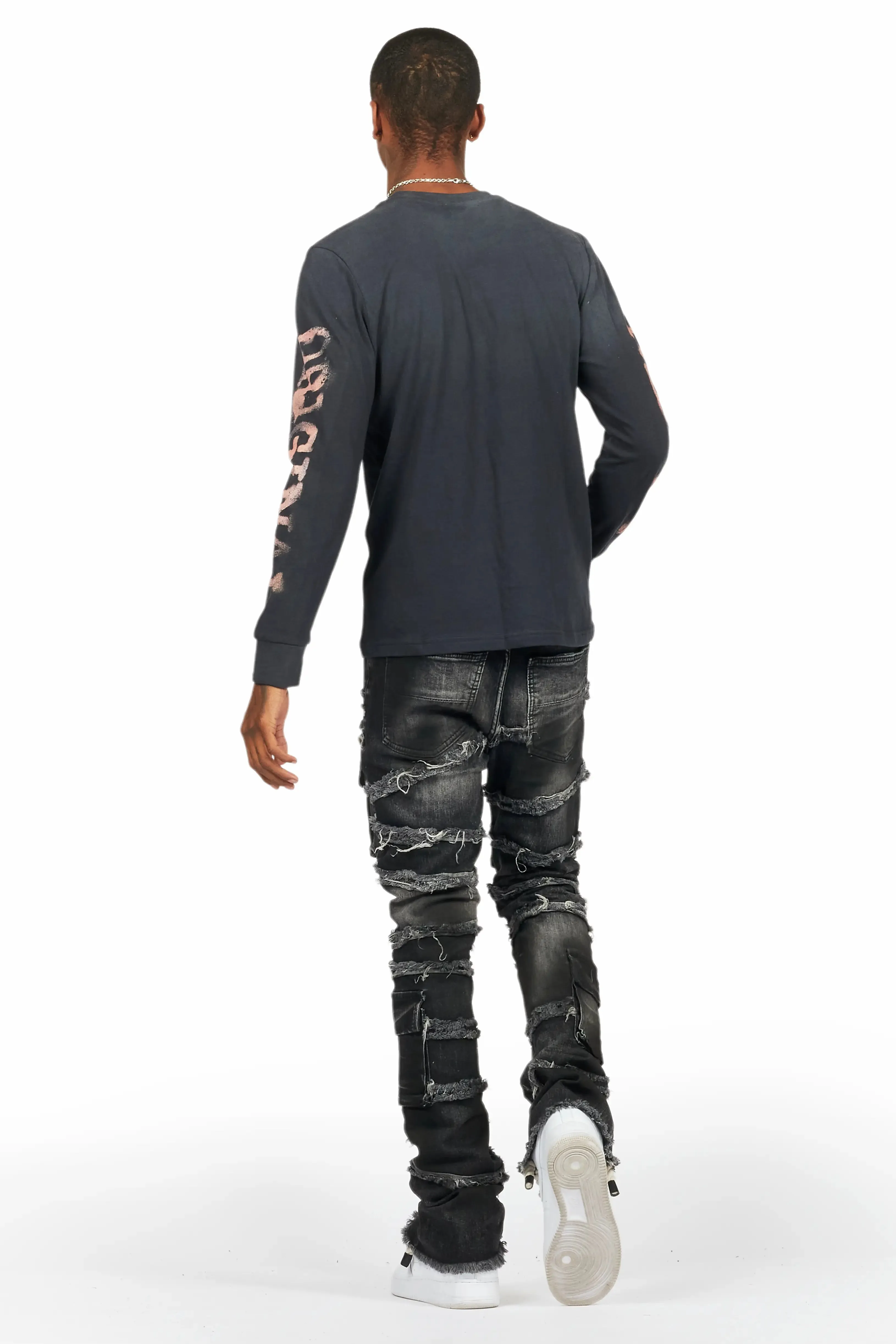 Yves Black Stacked Flare Cargo Jean sold by Rockstar Original product image thumbnail 5