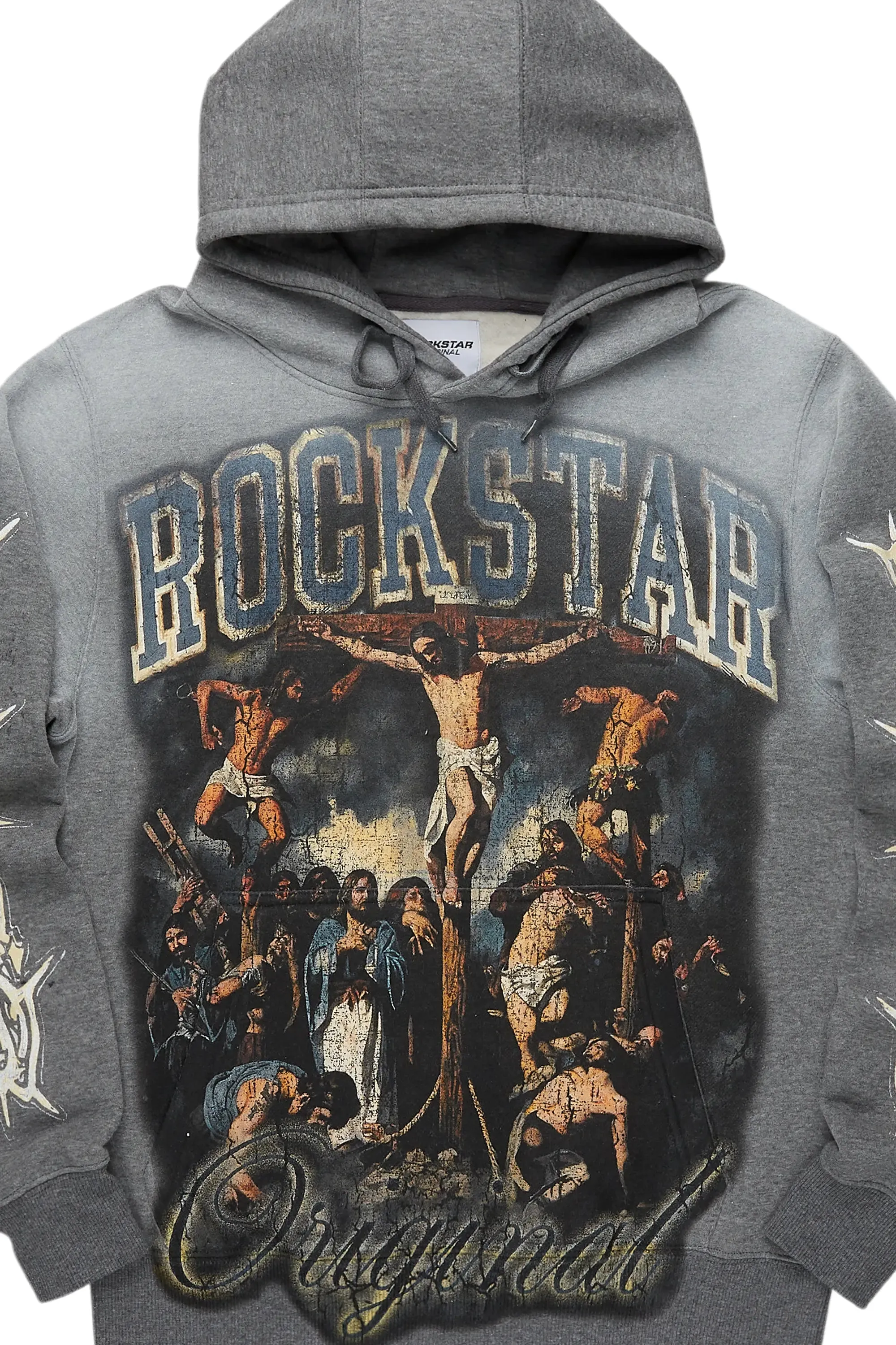 Waller Heather Grey Graphic Hoodie sold by Rockstar Original product image thumbnail 2