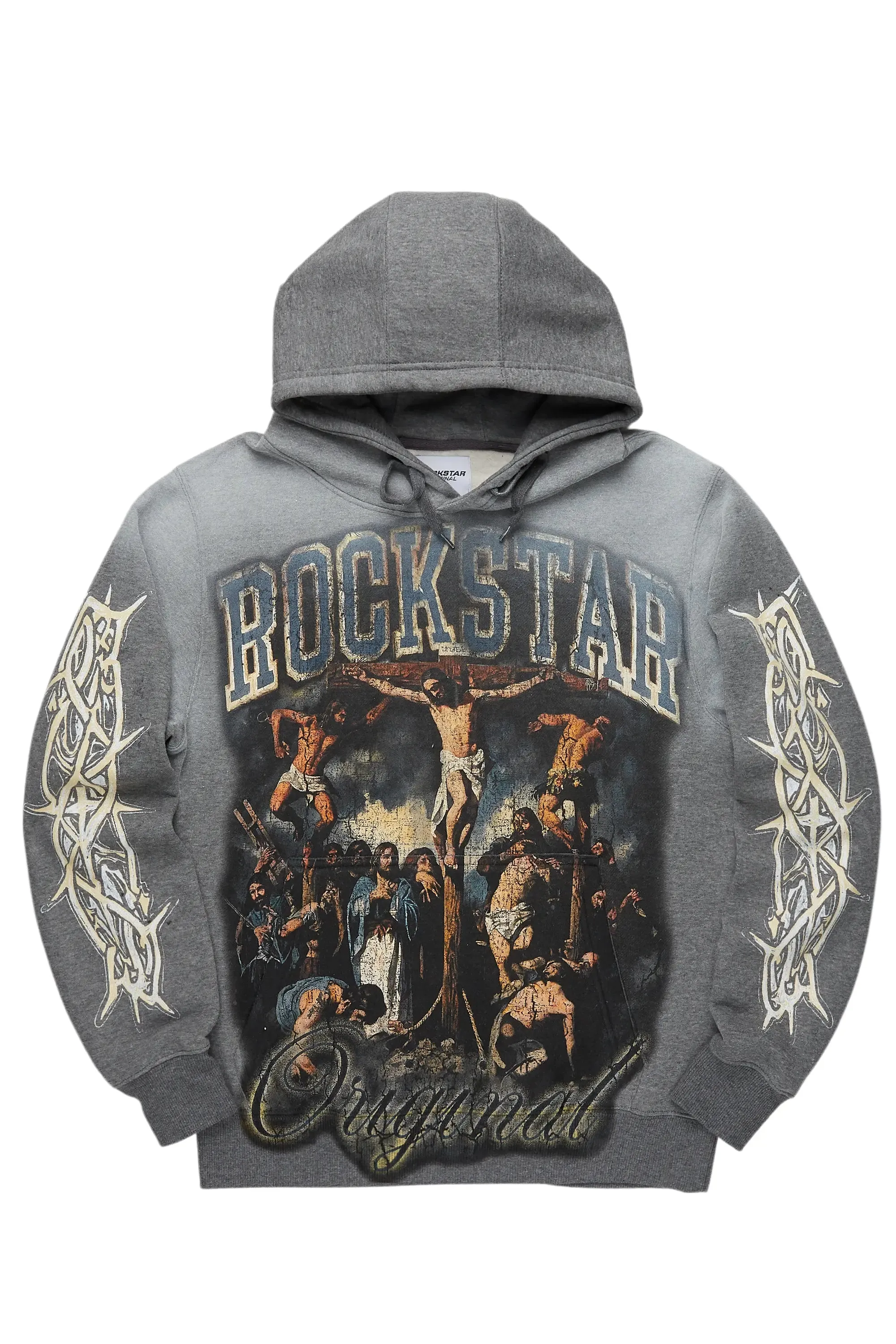 Waller Heather Grey Graphic Hoodie sold by Rockstar Original