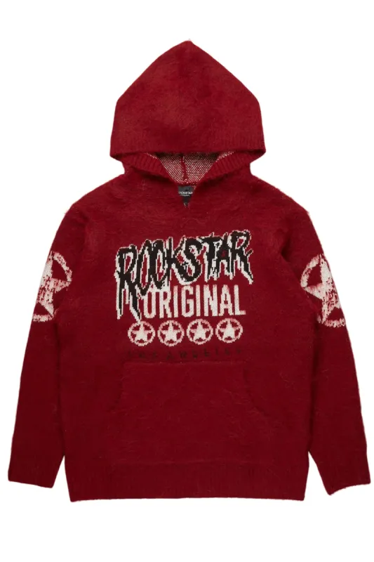 Diandra Red Mohair Hoodie sold by Rockstar Original