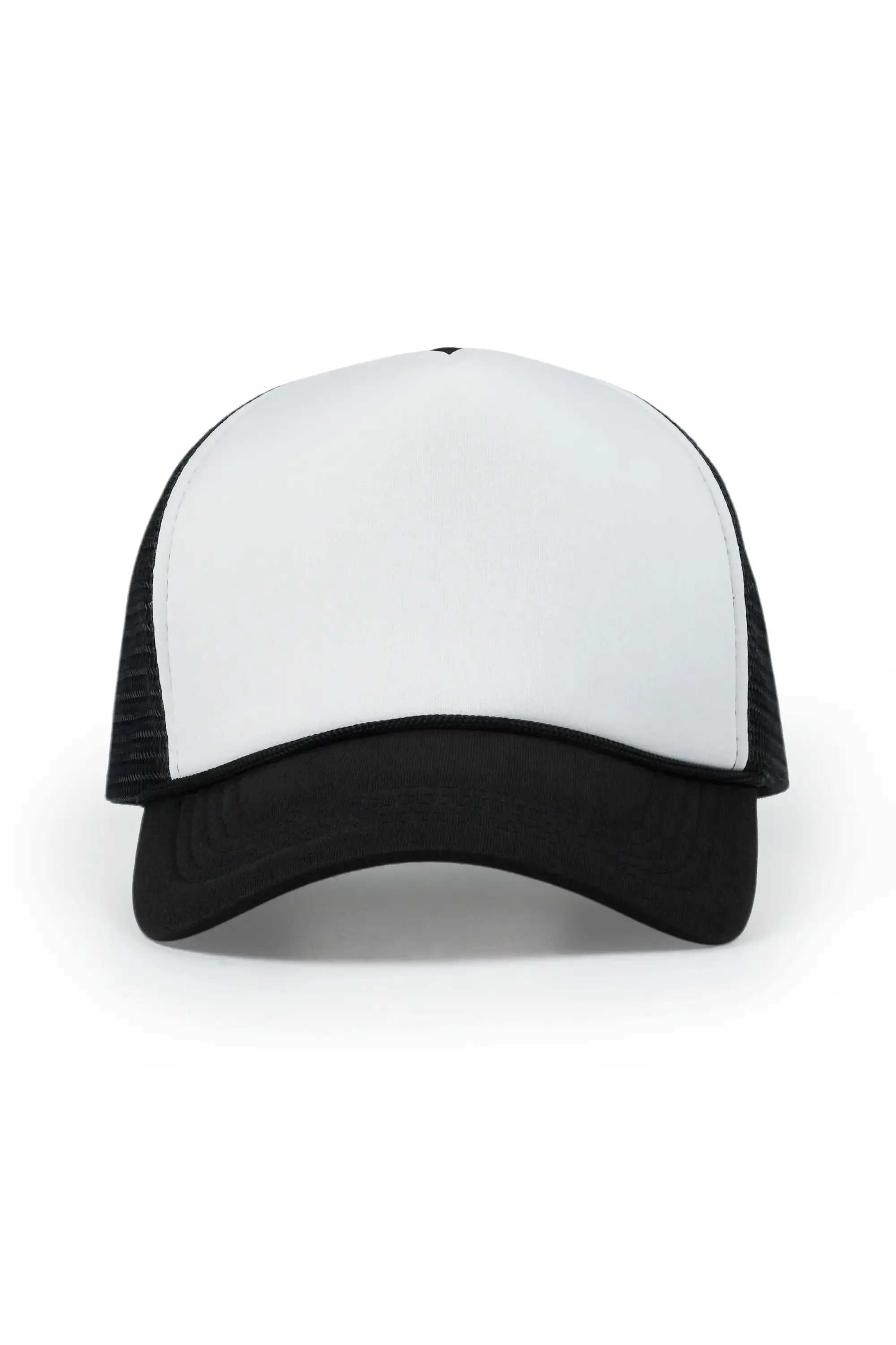 Womens Black/White Basic Trucker Hat sold by Rockstar Original