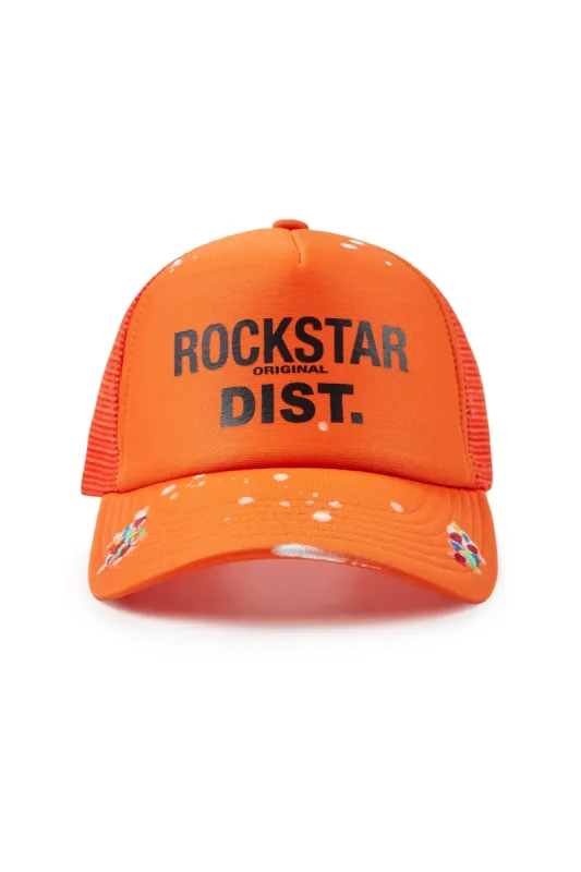 Good Side Only Orange Trucker Hat sold by Rockstar Original