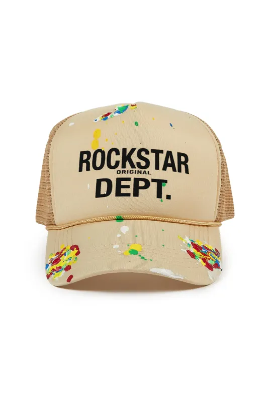 Good Side Only Khaki Trucker Hat sold by Rockstar Original