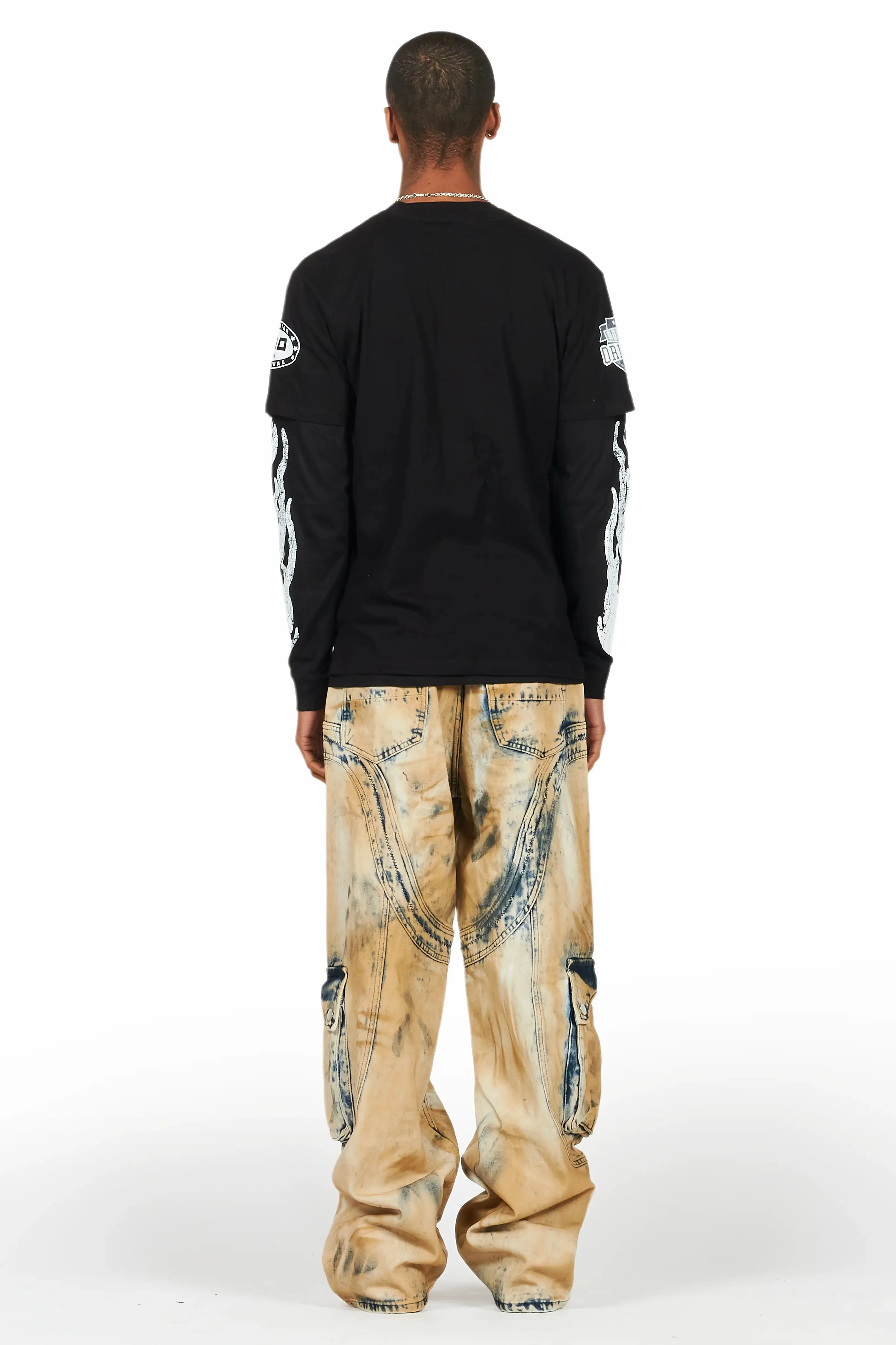 Denmot Blue Baggy Fit Jean sold by Rockstar Original product image thumbnail 5