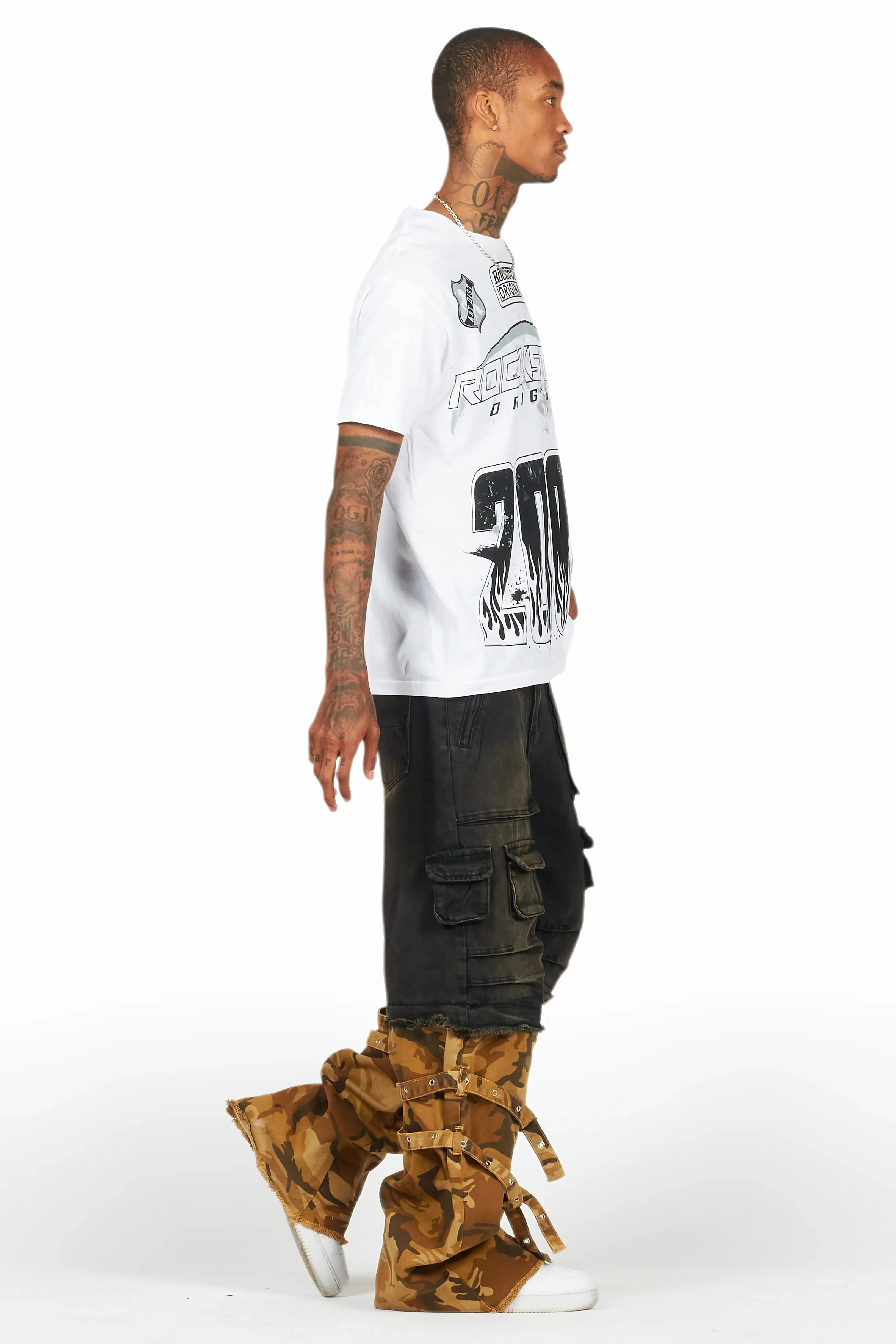 Exxus Dark Grey Baggy Fit Jean sold by Rockstar Original product image thumbnail 4