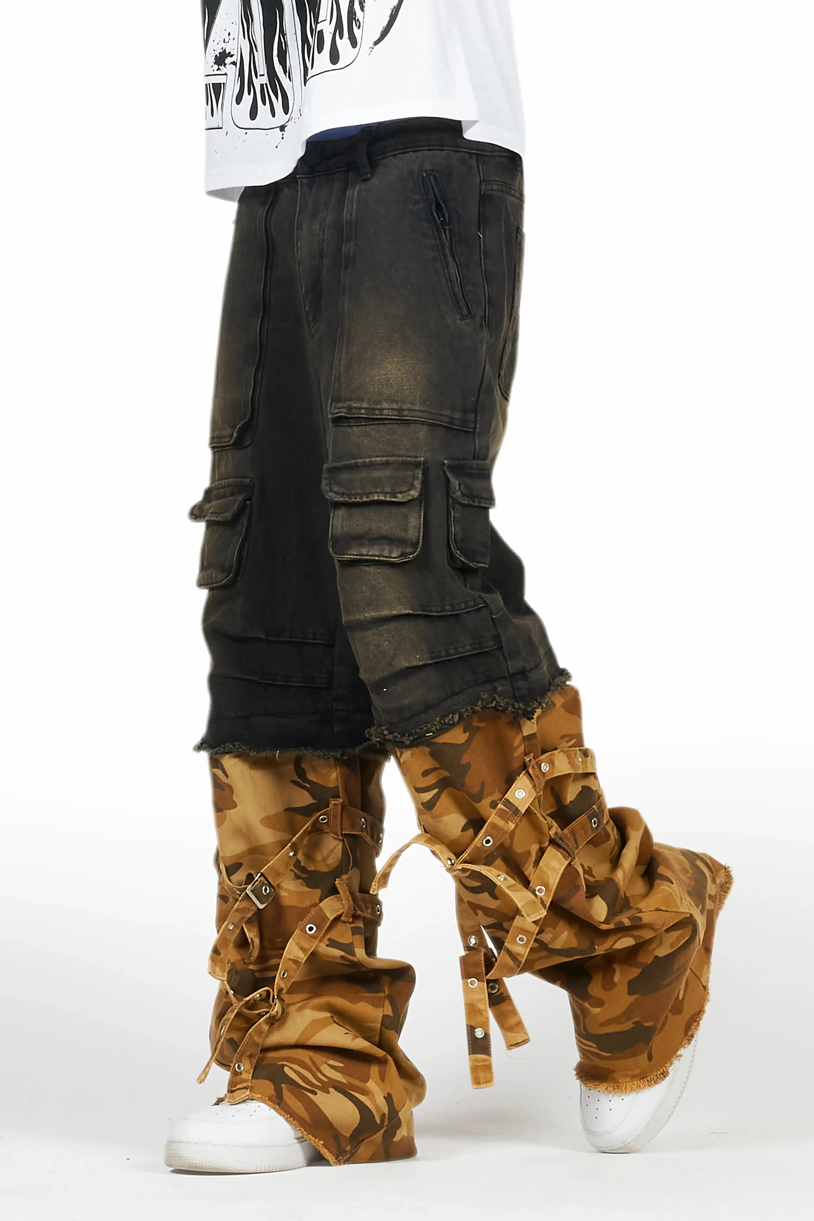 Exxus Dark Grey Baggy Fit Jean sold by Rockstar Original