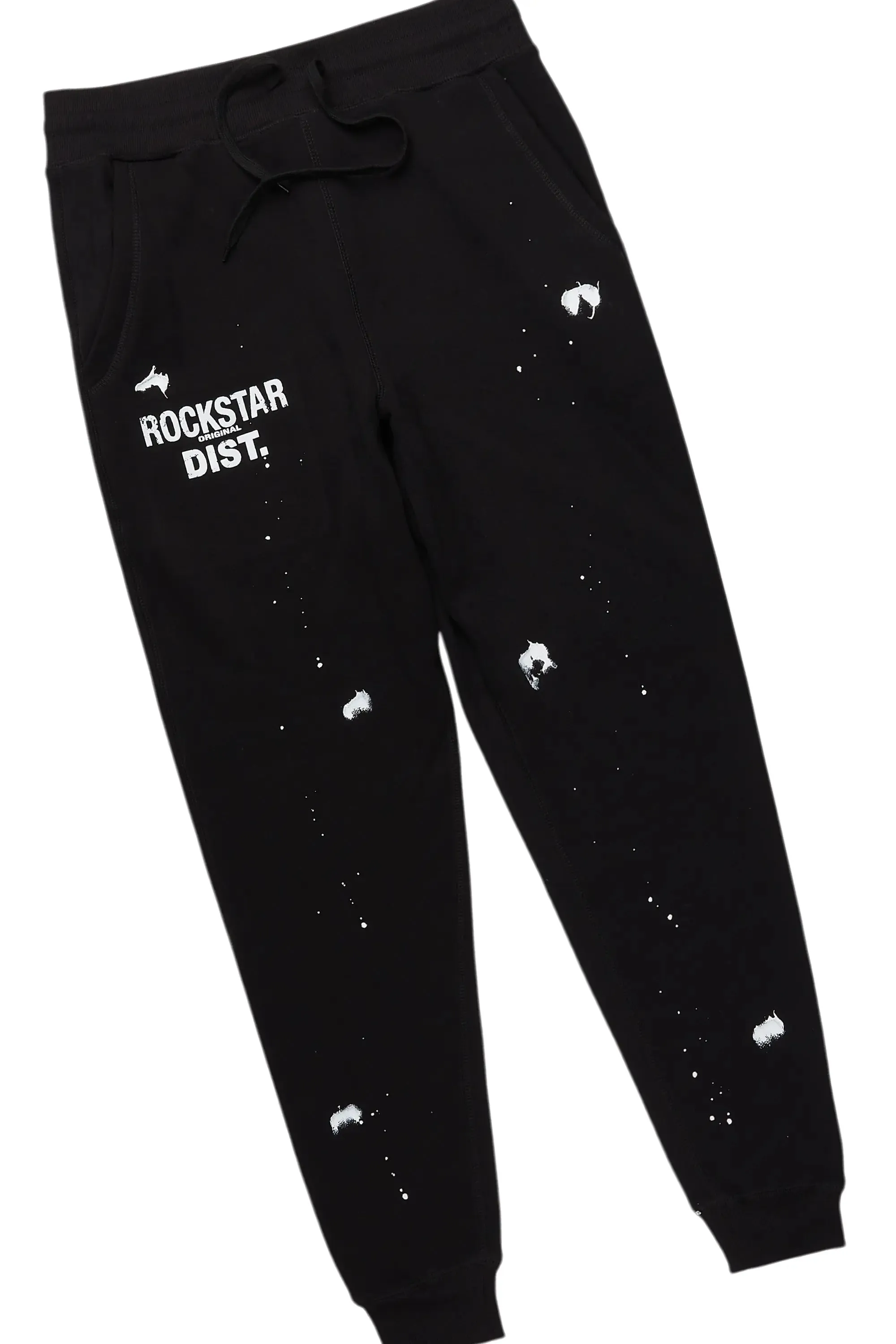 Raffer Black Hoodie/Jogger Sweat Track Set sold by Rockstar Original product image thumbnail 3