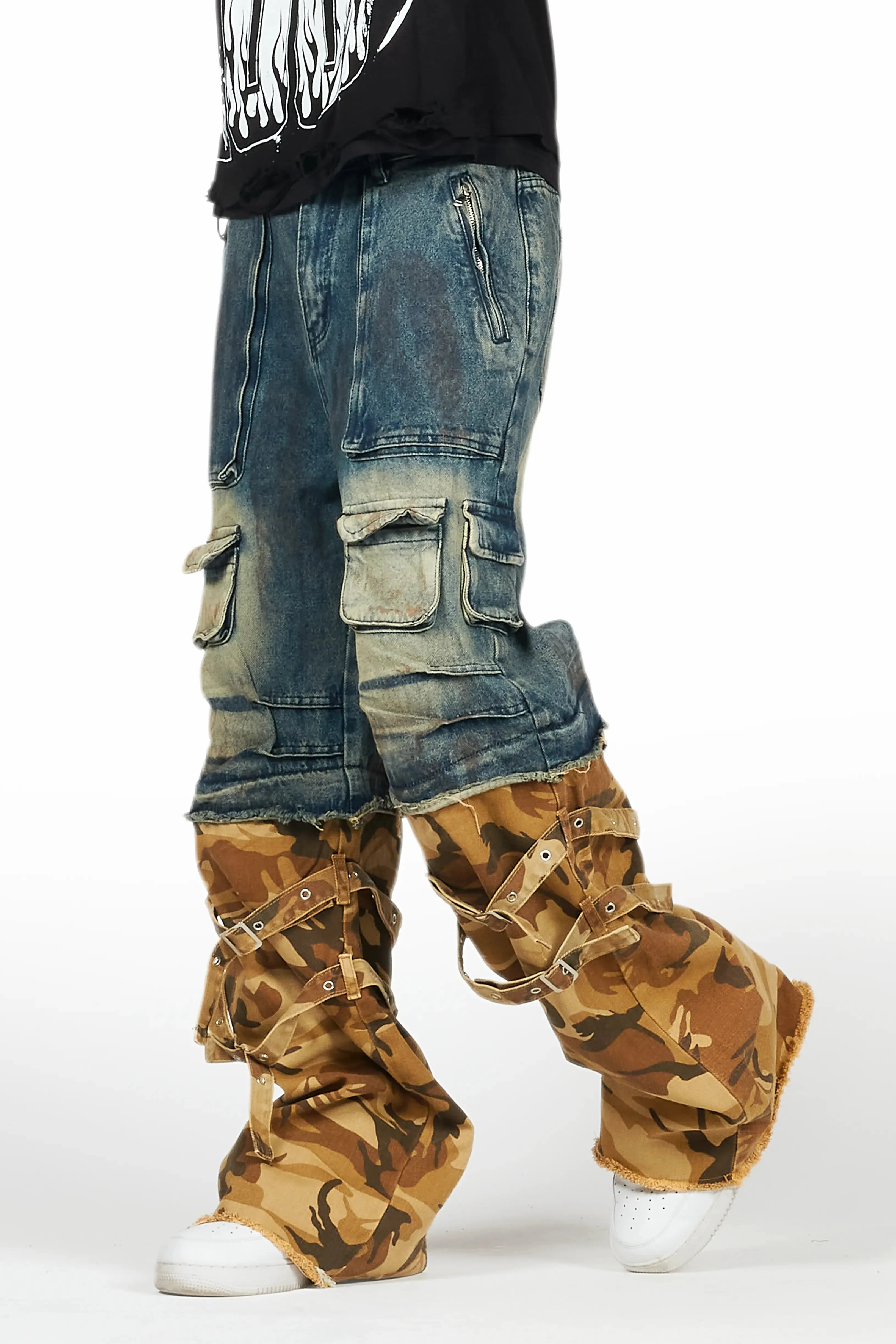 Exxus Dark Blue Baggy Fit Jean sold by Rockstar Original