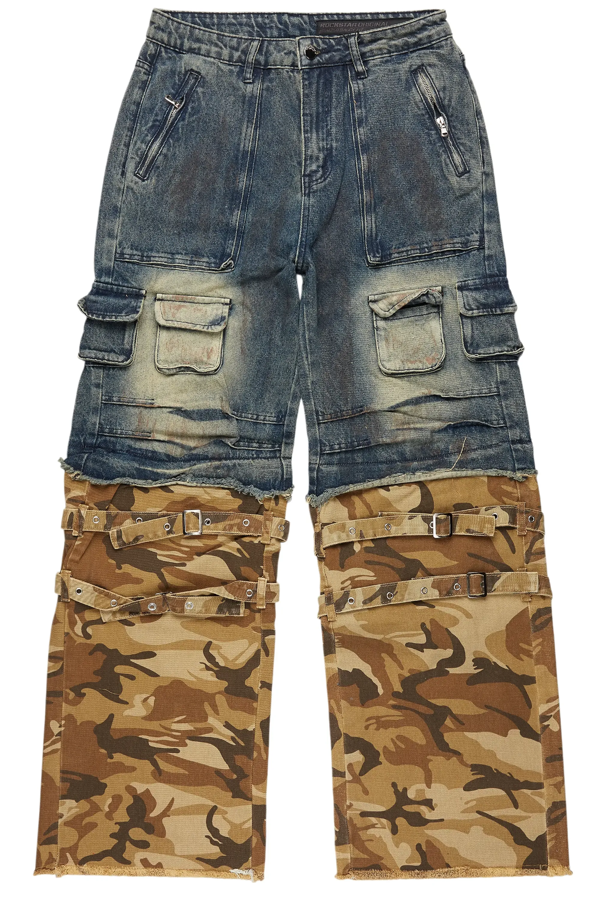 Exxus Dark Blue Baggy Fit Jean sold by Rockstar Original product image thumbnail 2