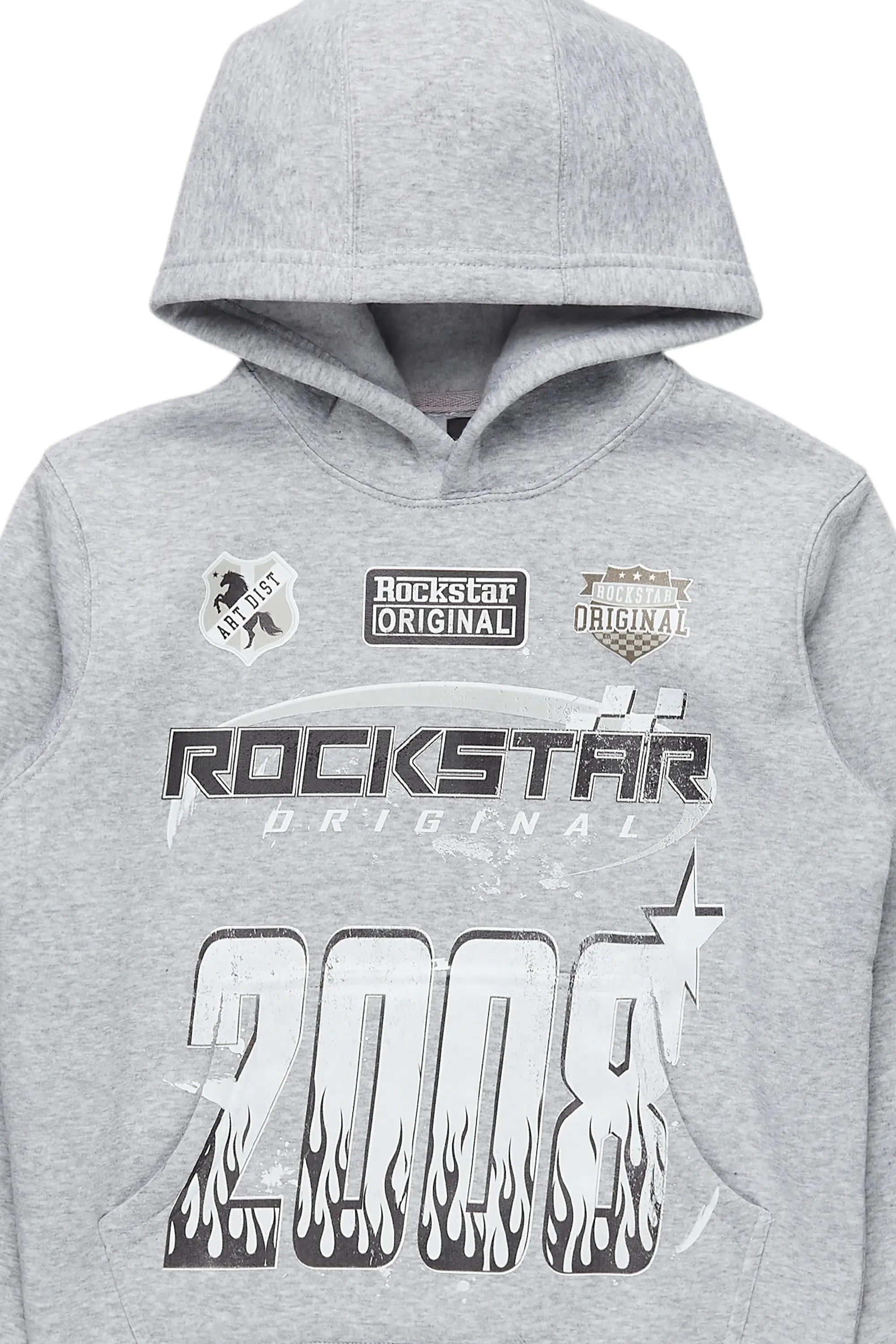 Boys Amos Grey Graphic Hoodie sold by Rockstar Original product image thumbnail 2