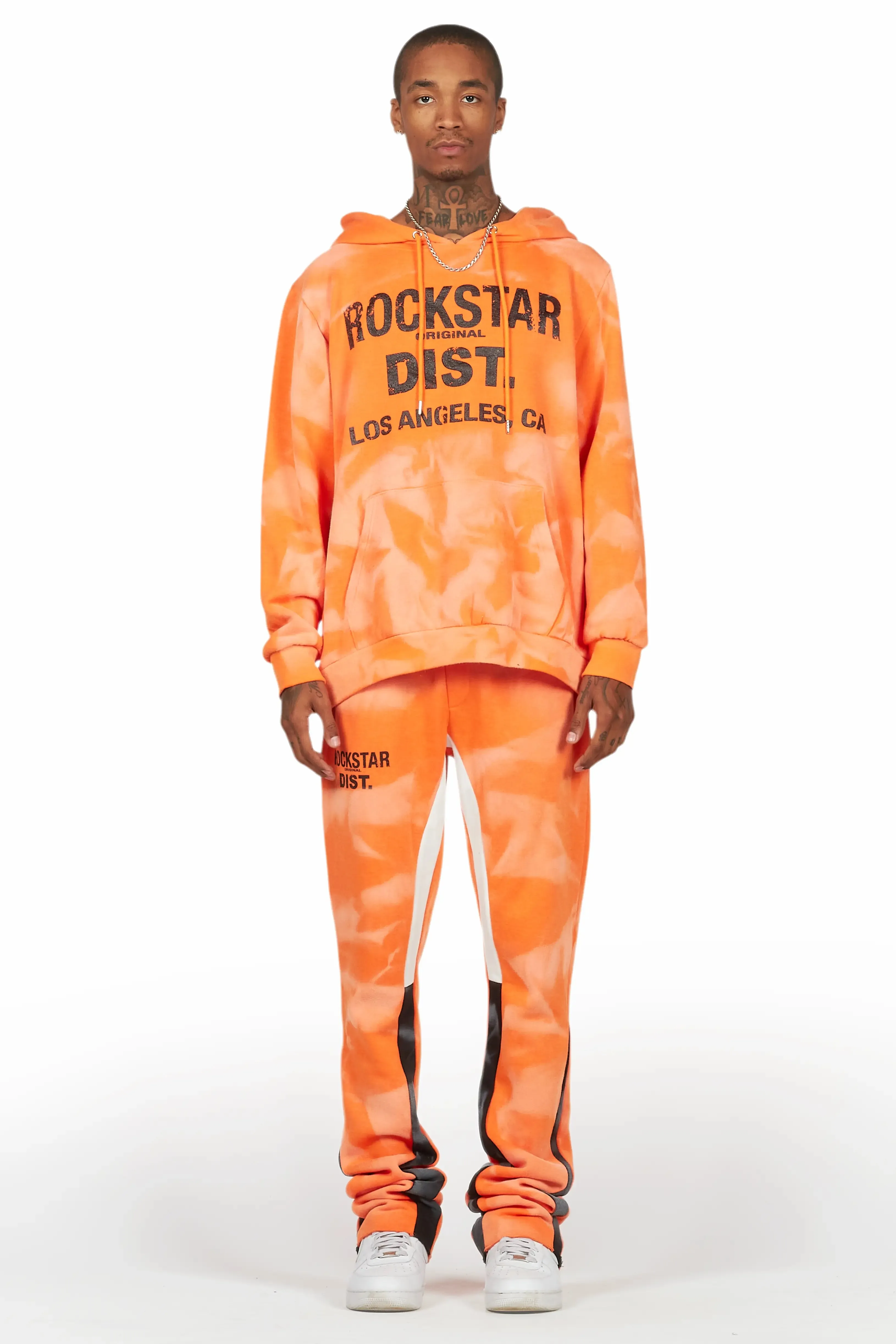 Nelly Orange Hoodie Stacked Flare Track Set sold by Rockstar Original product image thumbnail 2