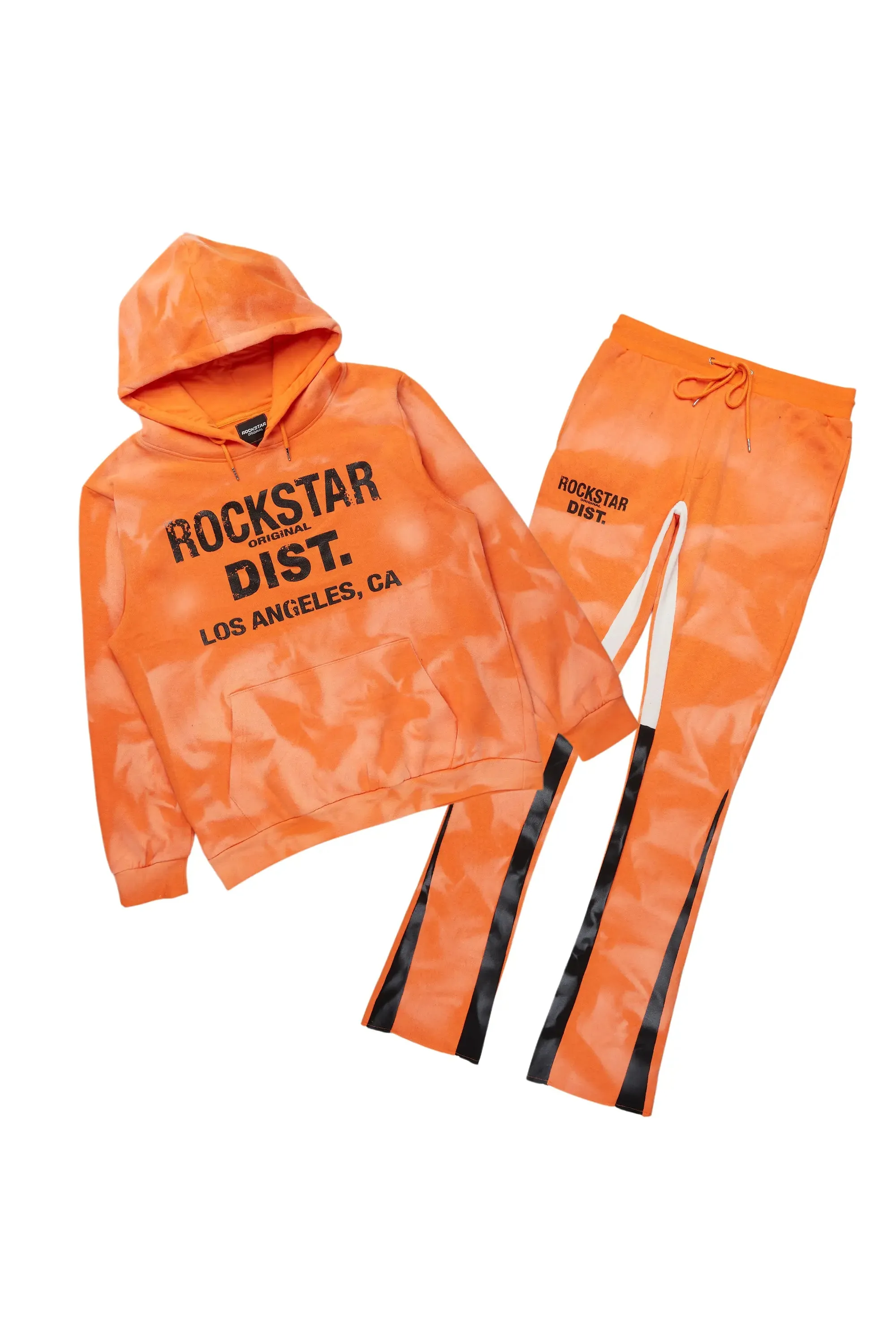 Nelly Orange Hoodie Stacked Flare Track Set sold by Rockstar Original