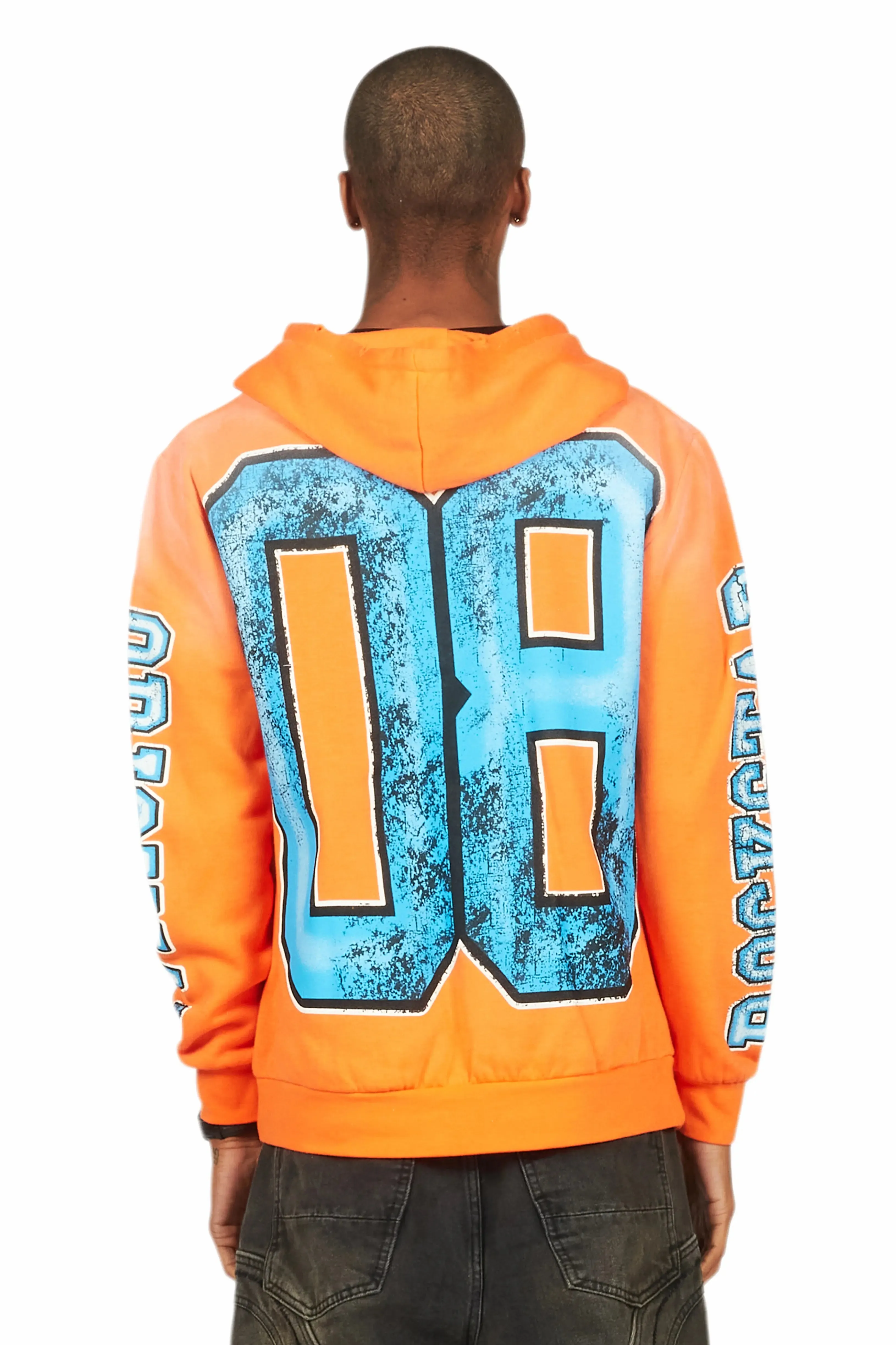 Fields Orange Graphic Hoodie sold by Rockstar Original product image thumbnail 5