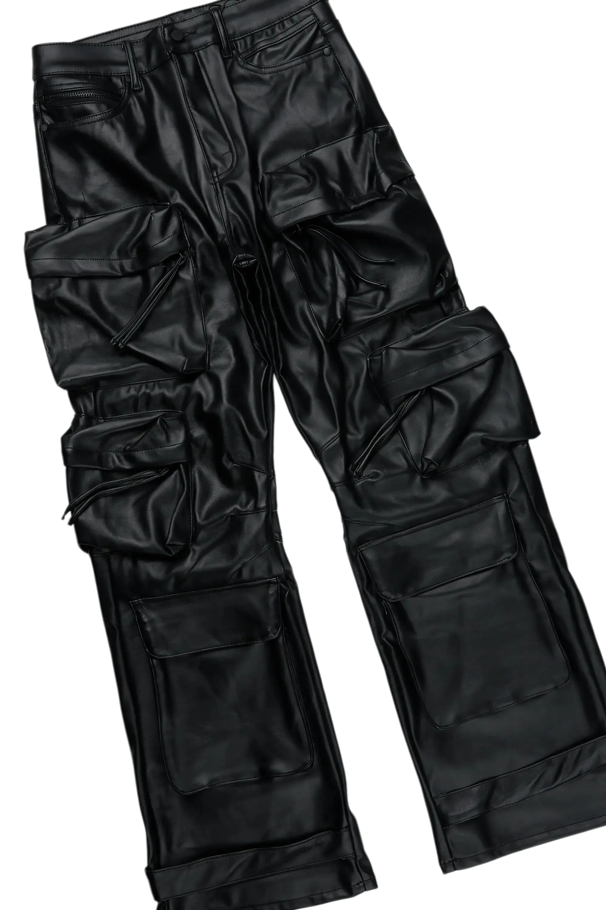 Sana Black Hoodie/Baggy Fit PU Jean Bundle sold by Rockstar Original product image thumbnail 3