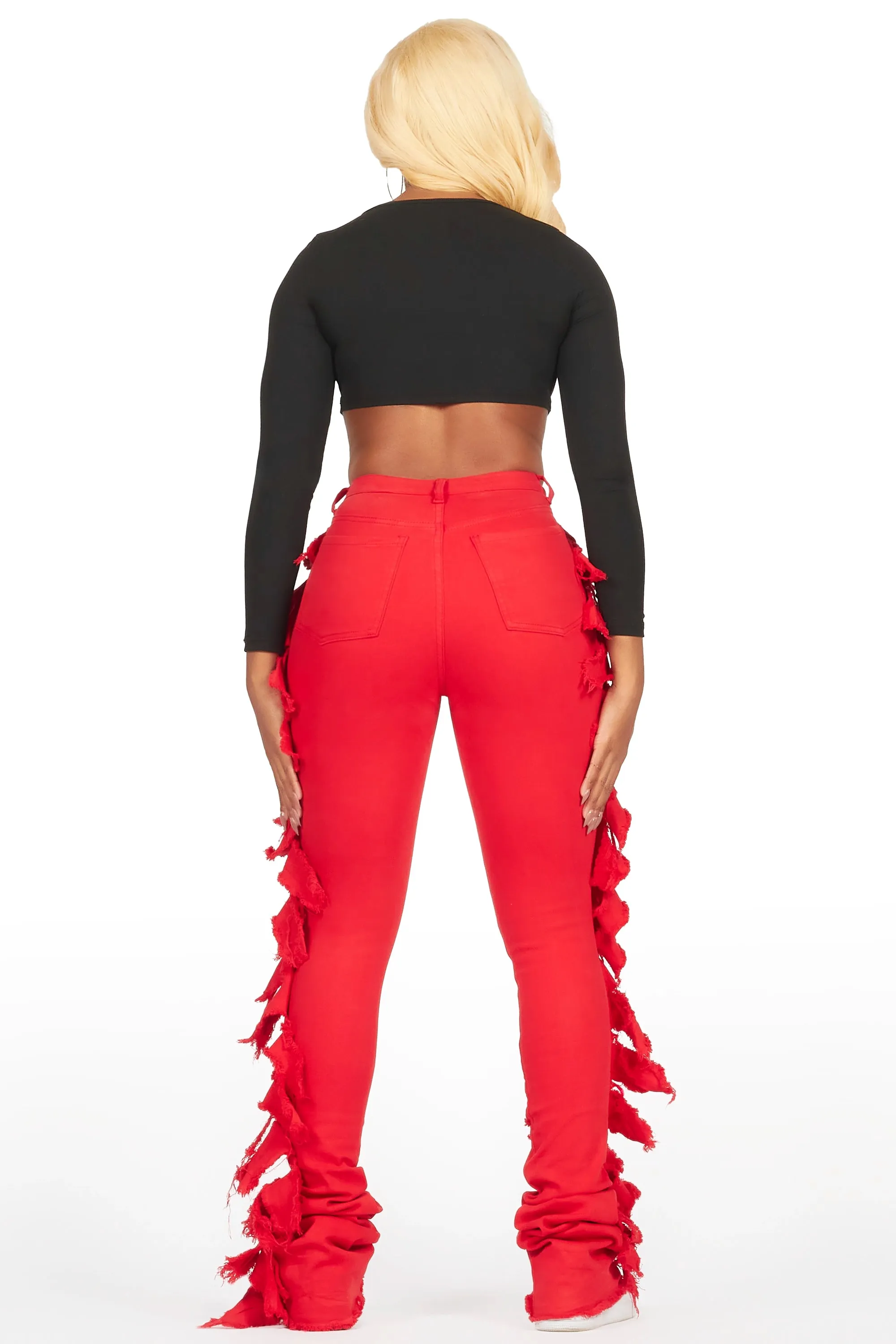 Cataleya Red Super Stacked Jean sold by Rockstar Original product image thumbnail 5