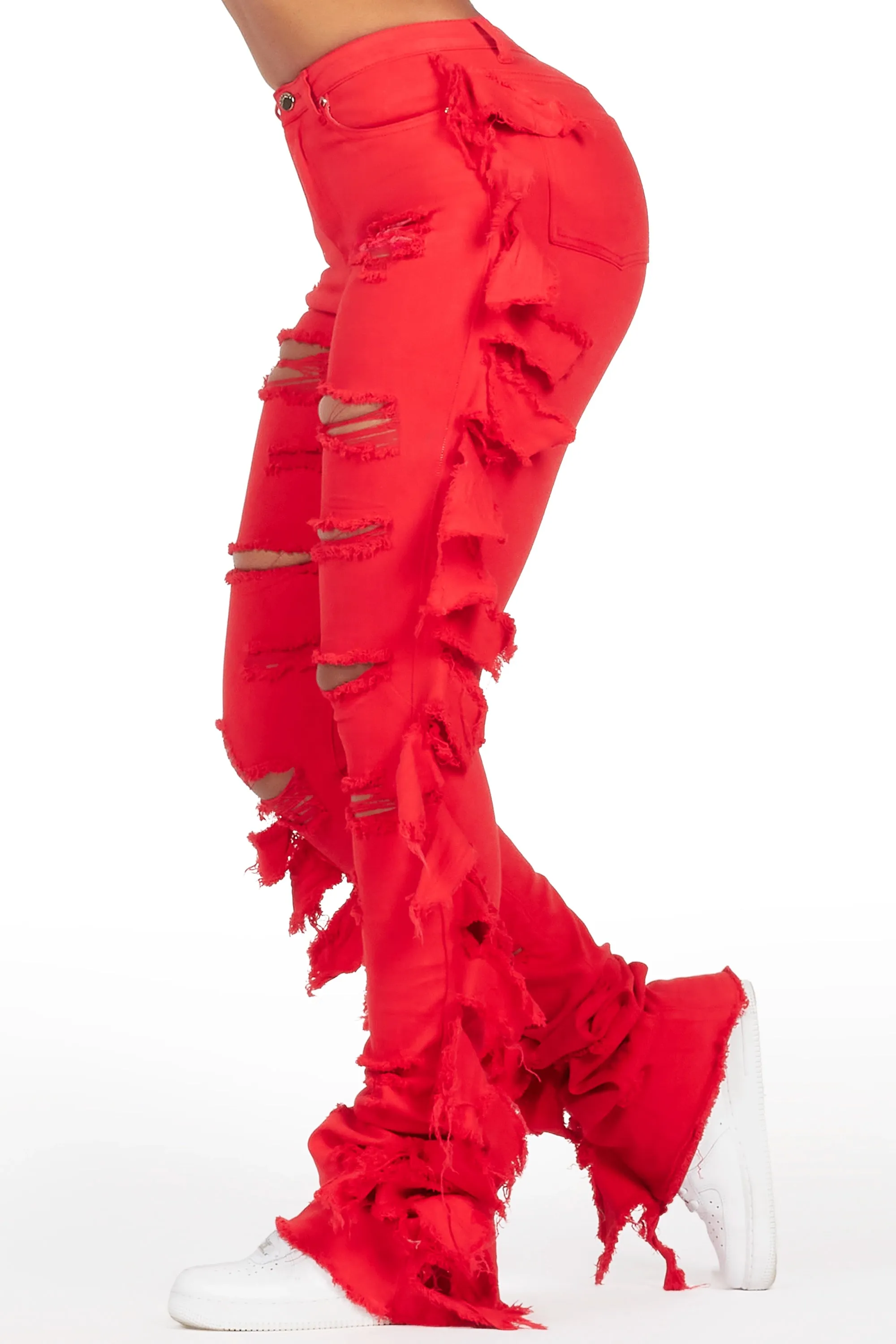 Cataleya Red Super Stacked Jean sold by Rockstar Original product image thumbnail 4