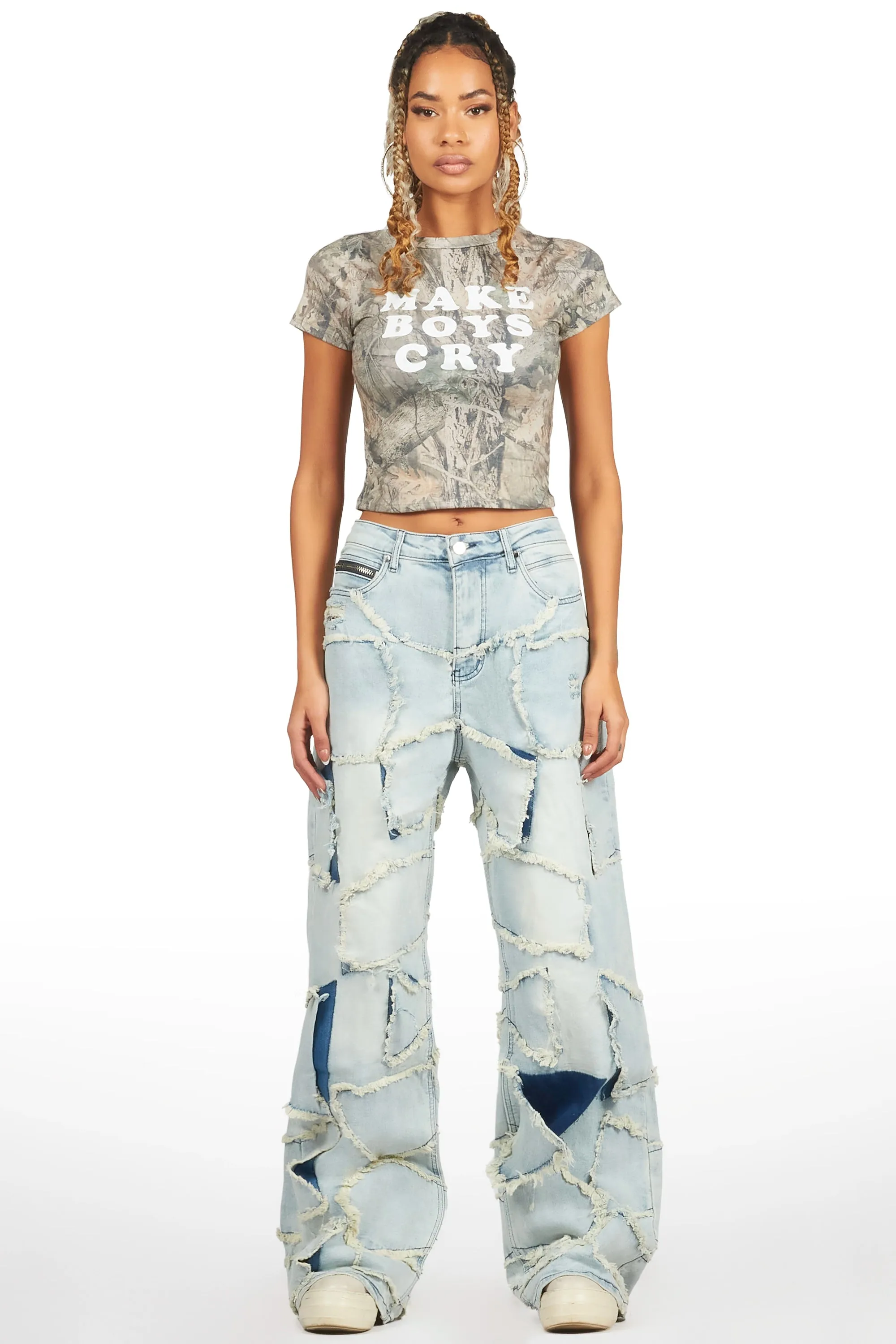 Shae Light Wash Baggy Jean sold by Rockstar Original product image thumbnail 2