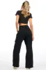 Myesha Black Baggy Cargo Jean sold by Rockstar Original
