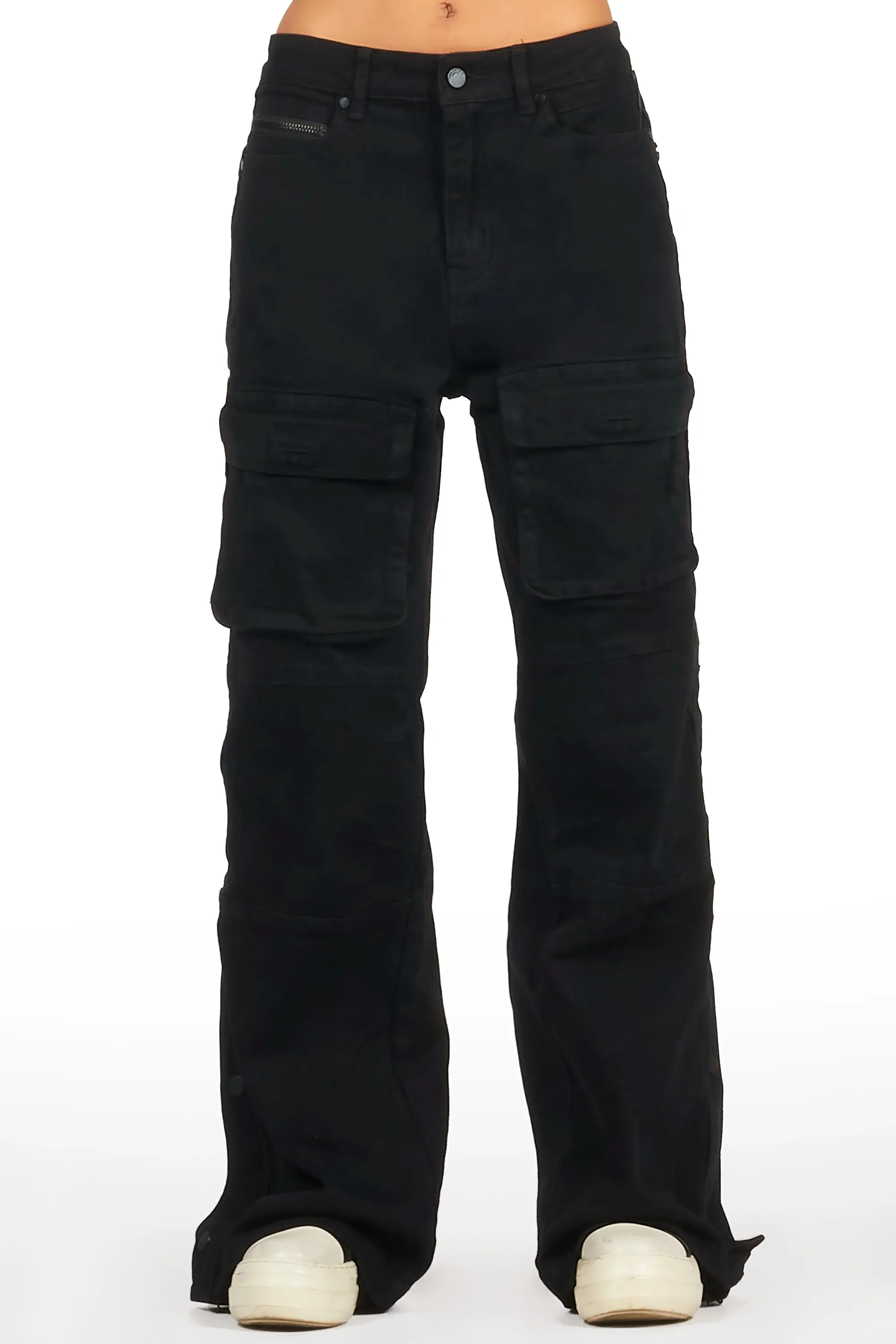 Myesha Black Baggy Cargo Jean sold by Rockstar Original