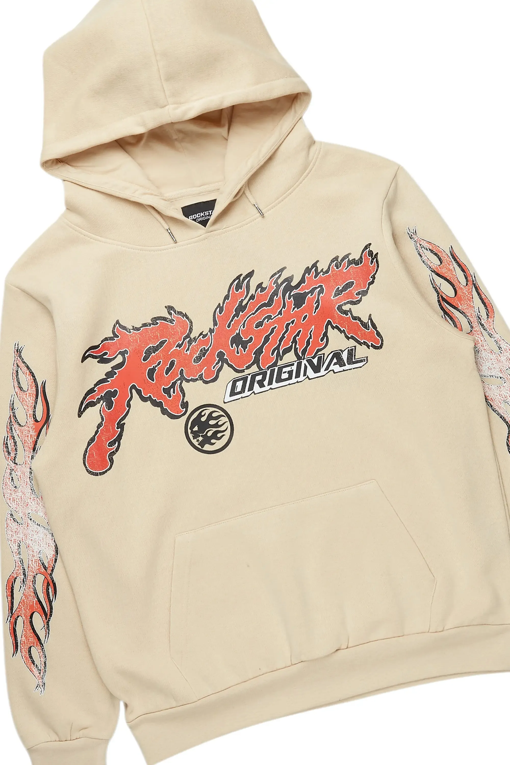 Yash Beige Hoodie Baggy Fit Pant Track Set sold by Rockstar Original product image thumbnail 2